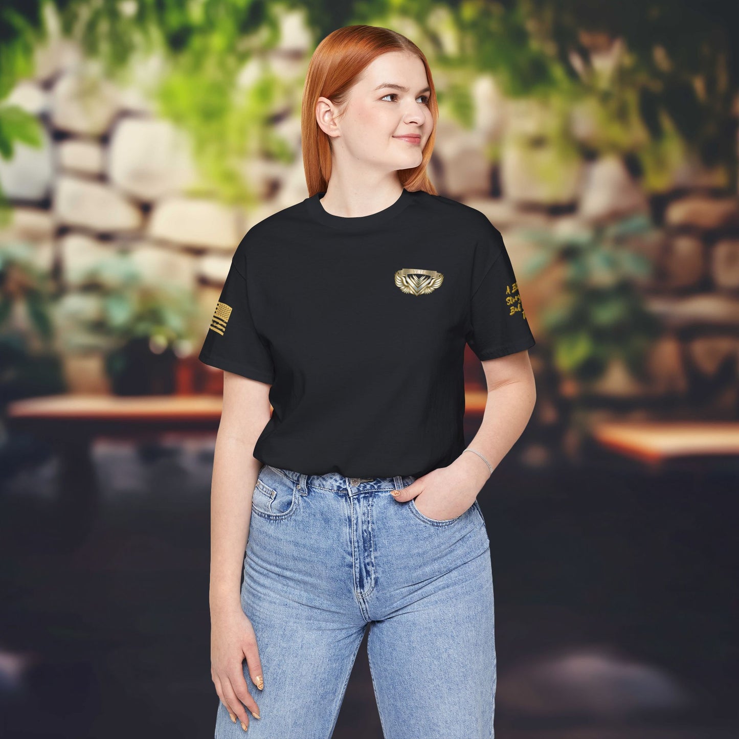 Essence Vintage Veteran Tee – Faded Black Tribute Tee