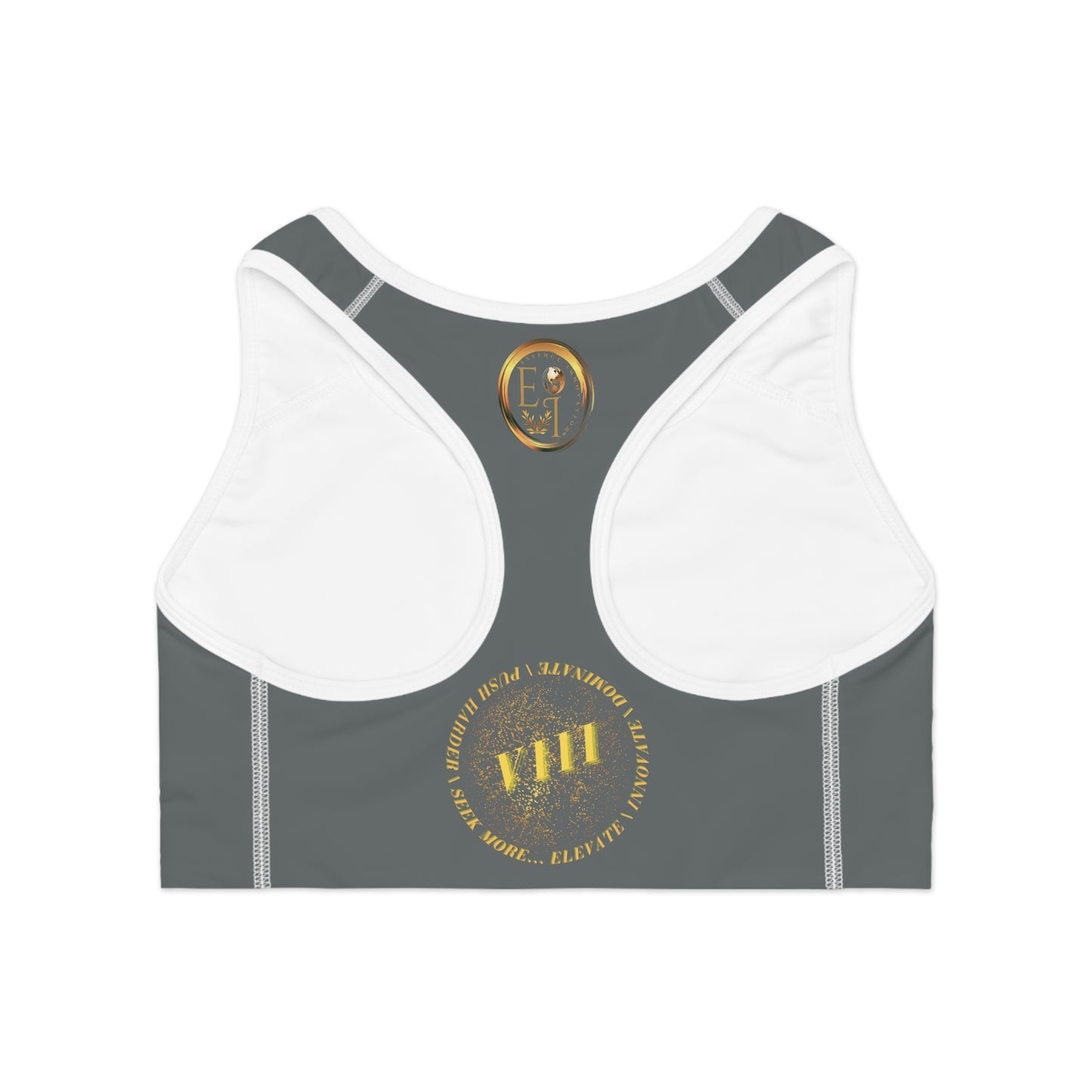 Seek More SB VIII | EI Sports Bra | Dark Grey