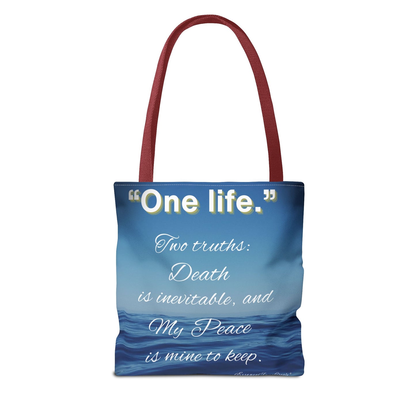 "One Life" – Two Truths Oceanic Quote Tote Bag
