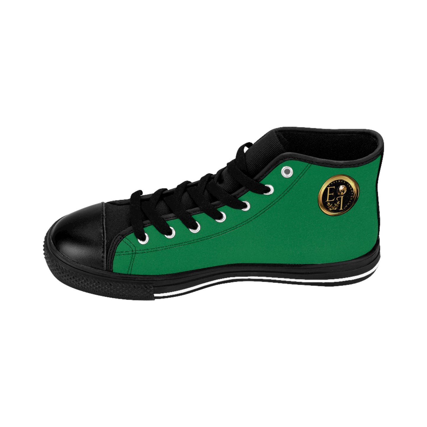 Essence Innovation Mens Streetwear | HighTop Sneakers | Green