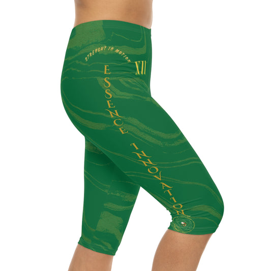 Seek More CLS XII | Capri Leggings | EI Sports | Dark Green