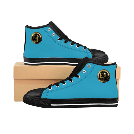 Mens Classic HighTops XV | Black Sole | Turquoise