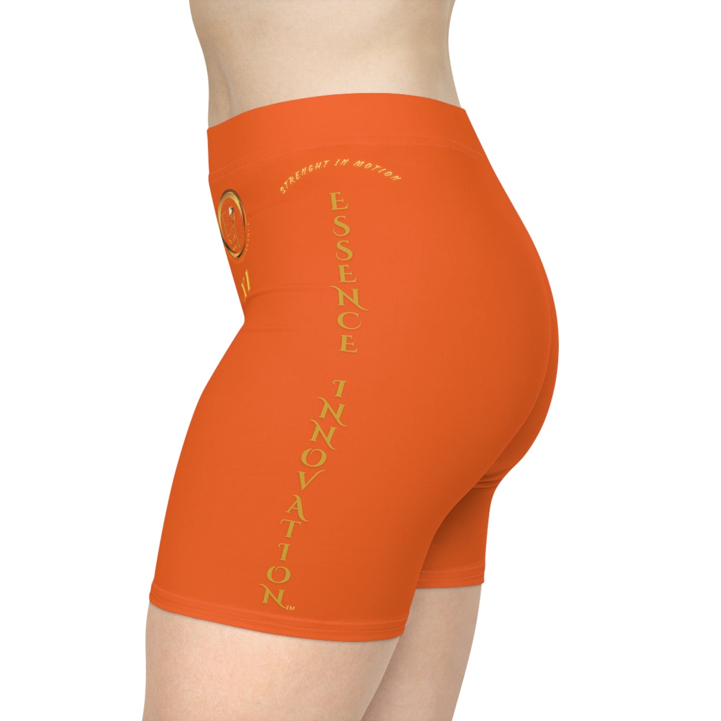 Seek More BS XI | EI Sports Biker Shorts | Orange