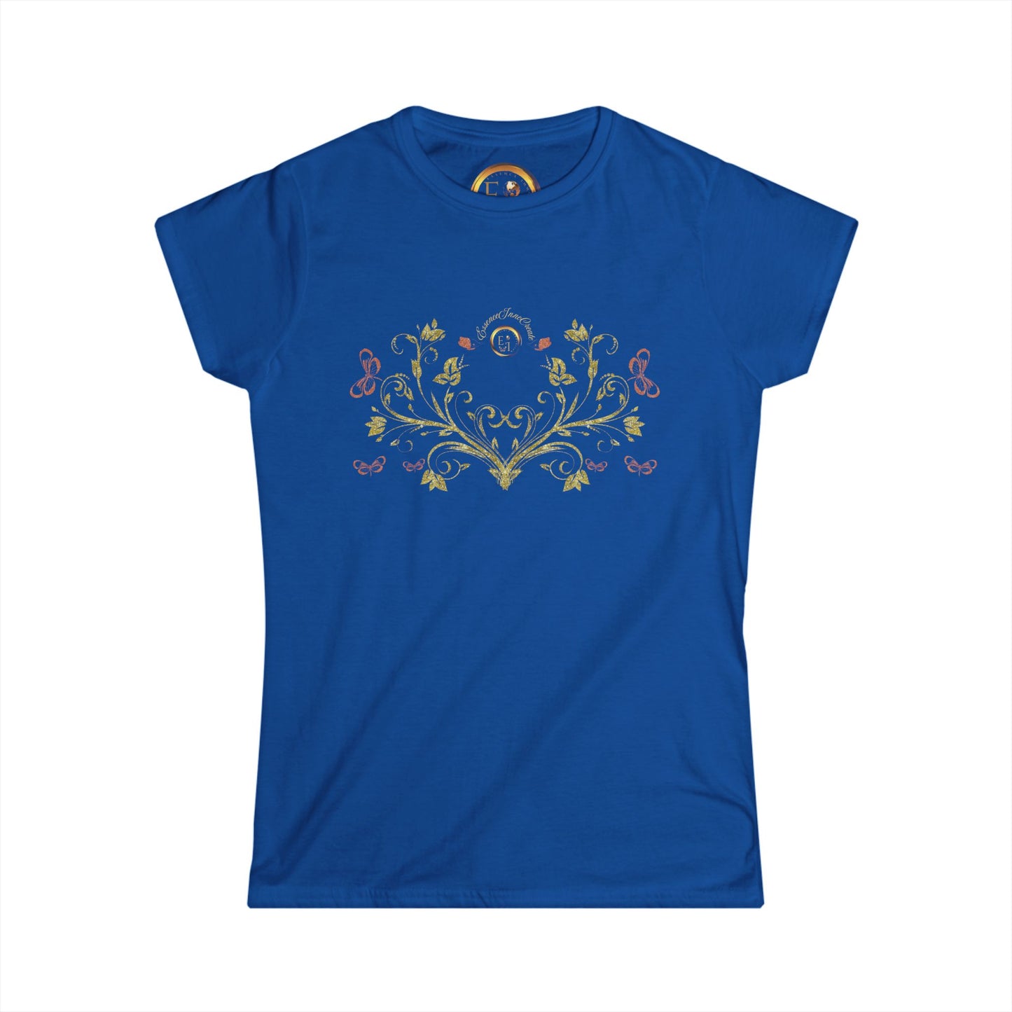 Royal Blossom Cotton Tee | EssenceInnoCreate | 9 Colors