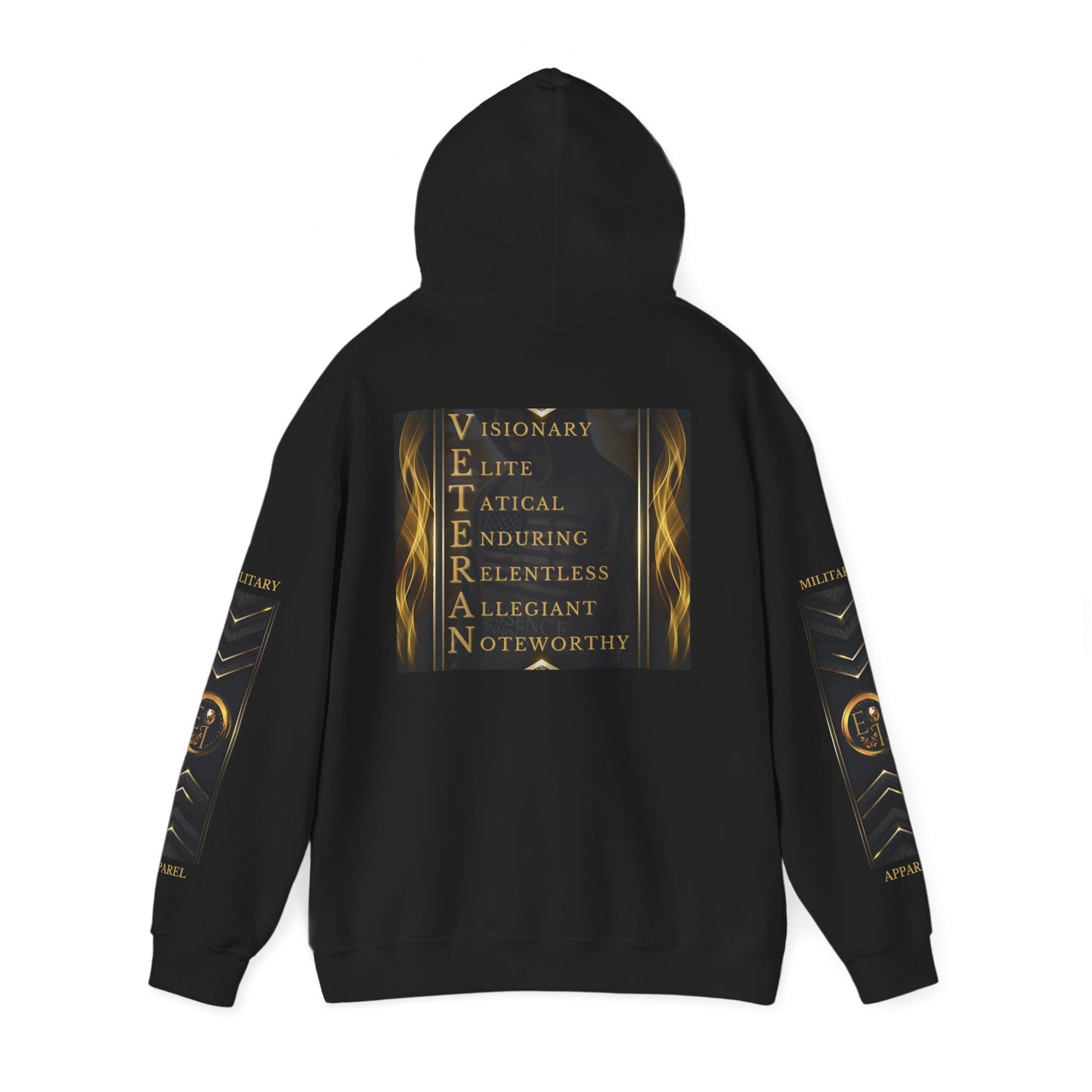 Serviceman Veteran Qualities Hoodie | Military Tribute