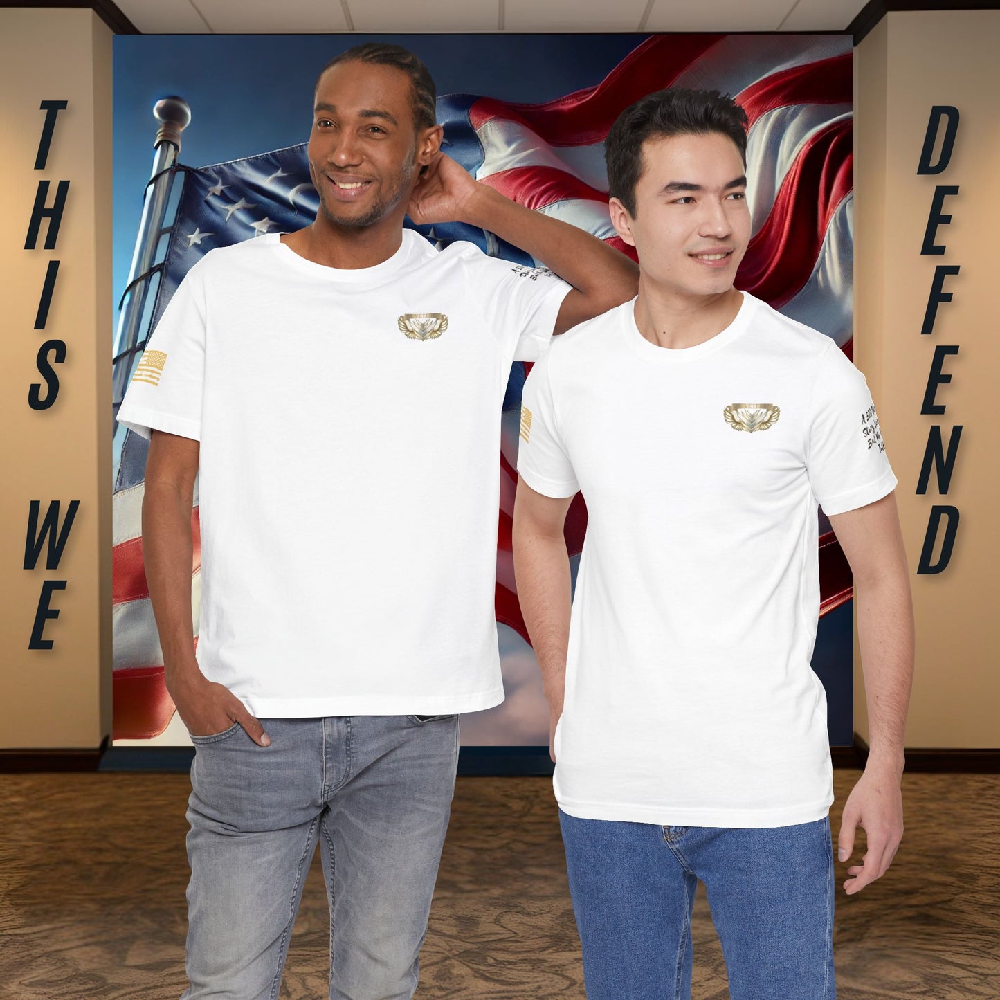 Essence White Veteran Tee – Clean Tribute T-Shirt