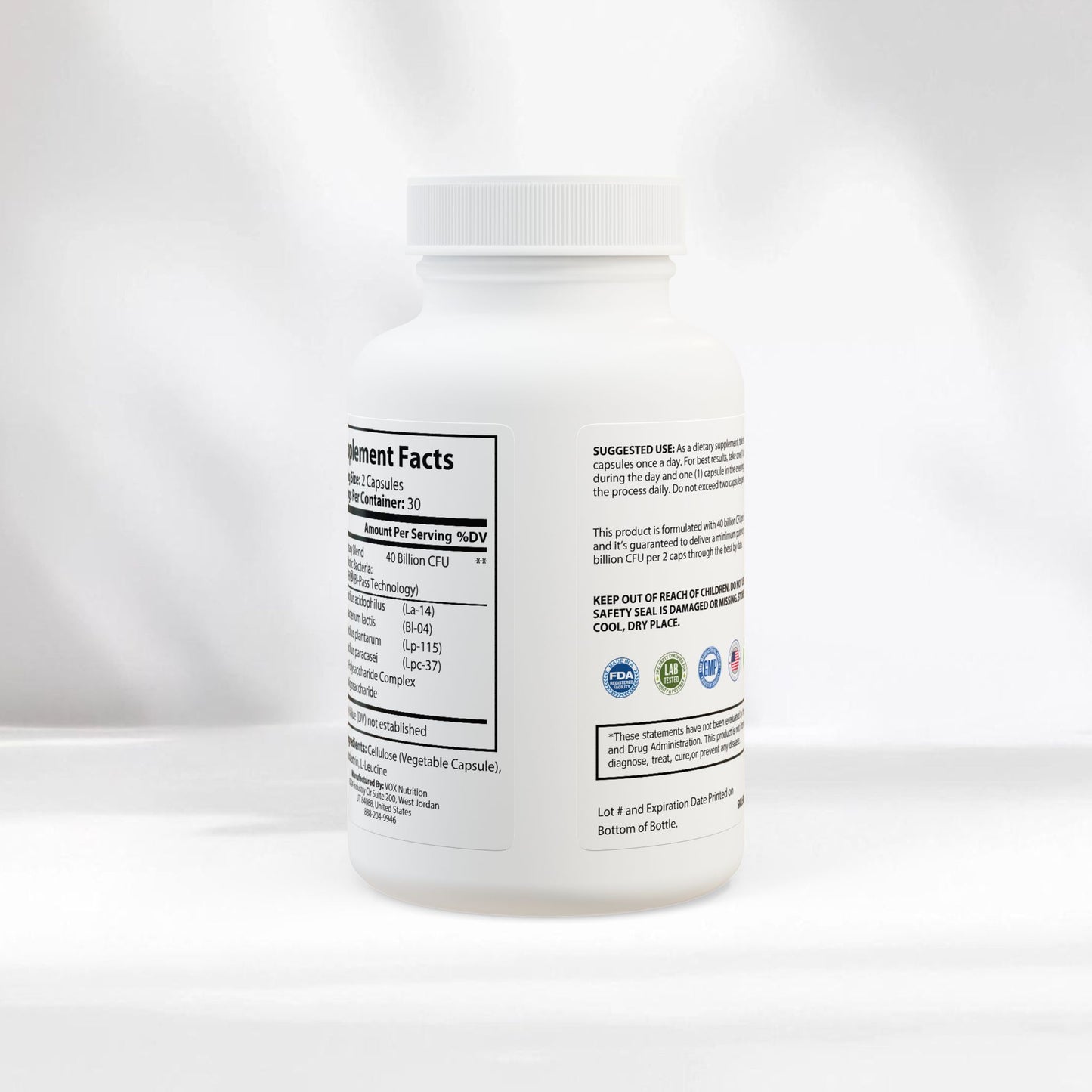 EI Probiotics Supplement | Digestive & Performance Support | 60 Capsules