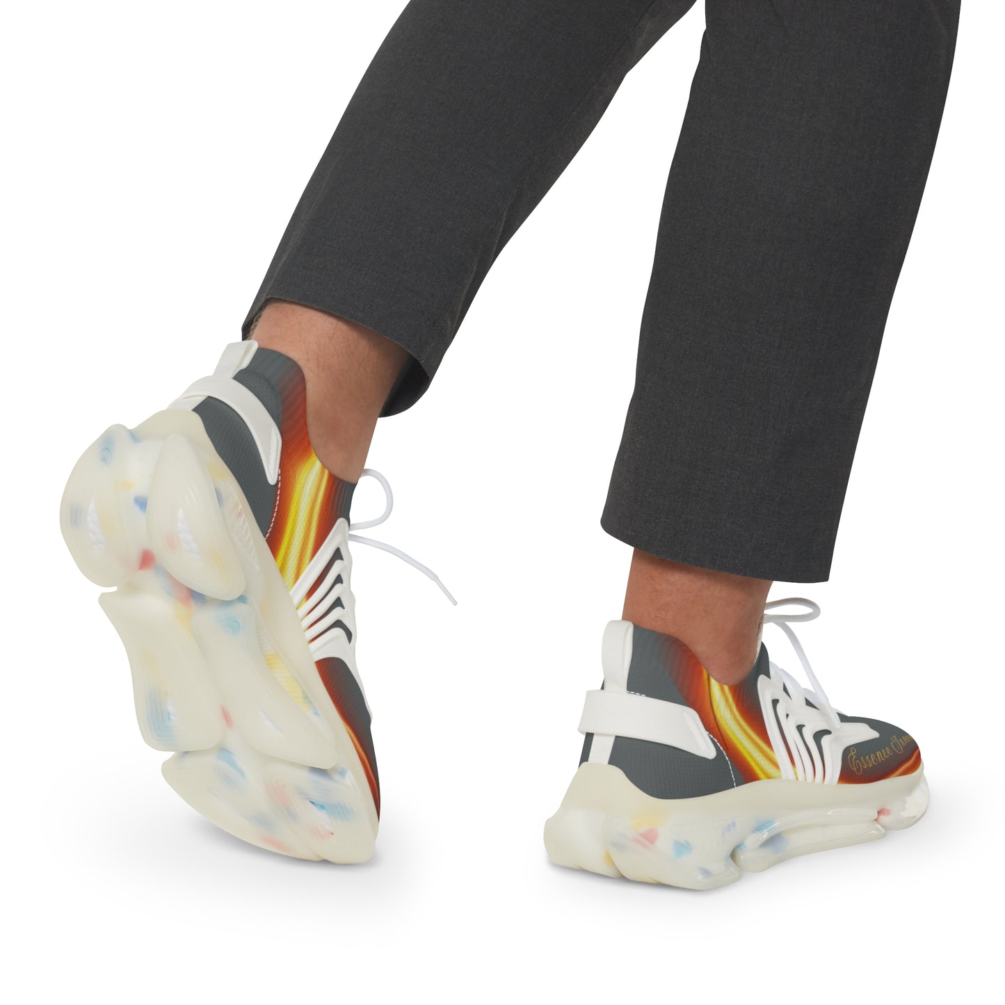 Dark Grey Trendsetter Flame | Men’s Performance Sneakers | White Sole