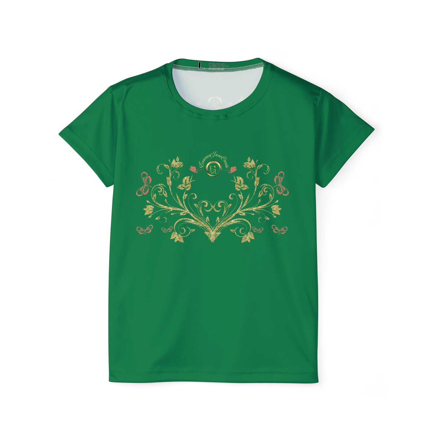 Butterfly Blossom Tee XII | EssenceInnoCreate | Dark Green