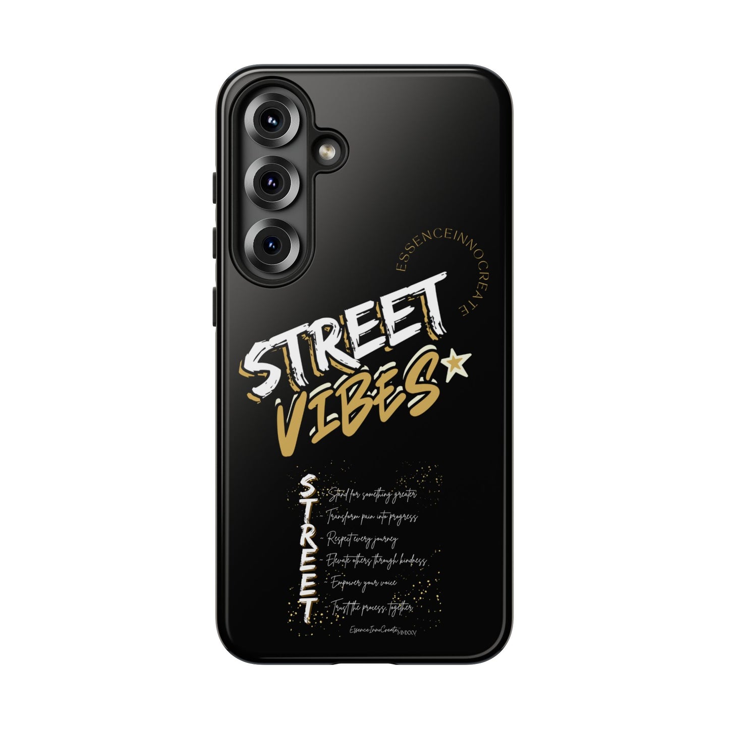 EssenceInnoCreate® Street Vibes Black Phone Case