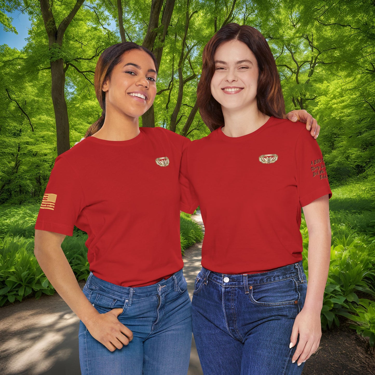 Essence Red Veteran Tee – Patriotic Tribute T-Shirt