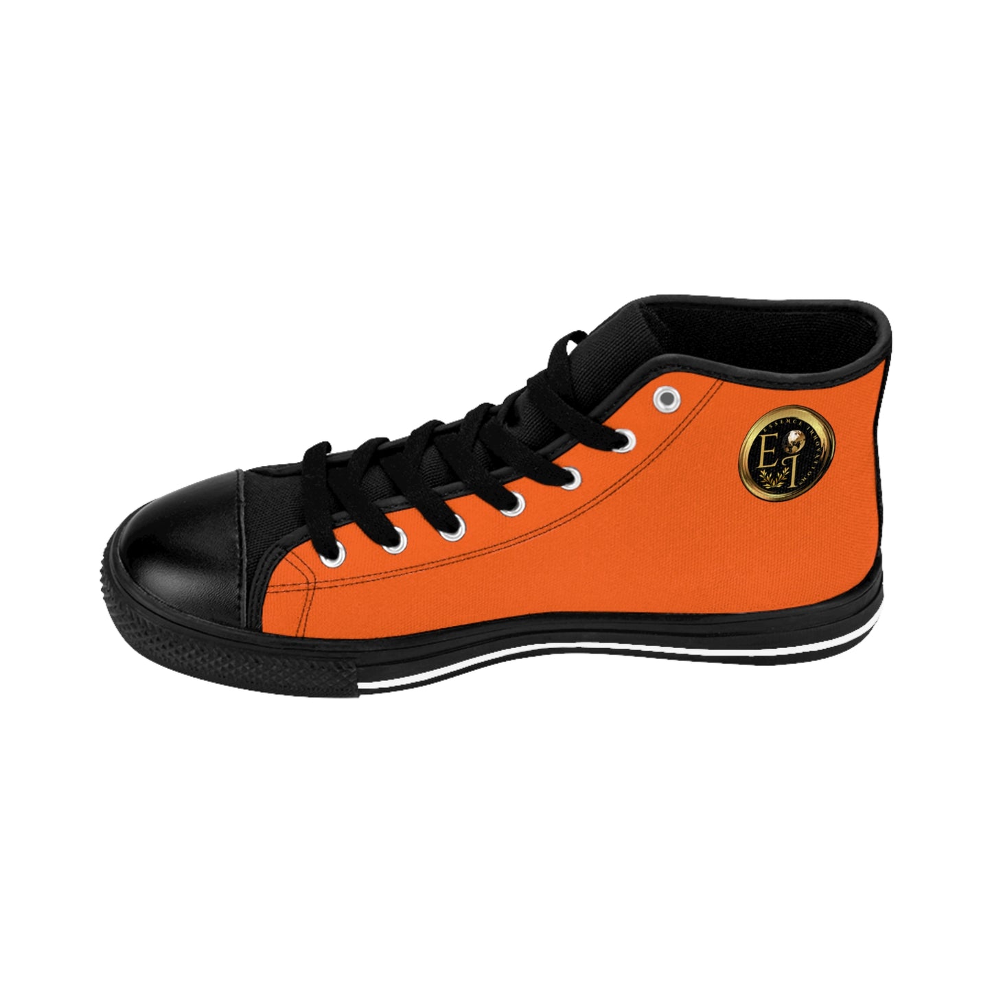 Essence Innovation Mens Streetwear | HighTop Sneakers | Orange