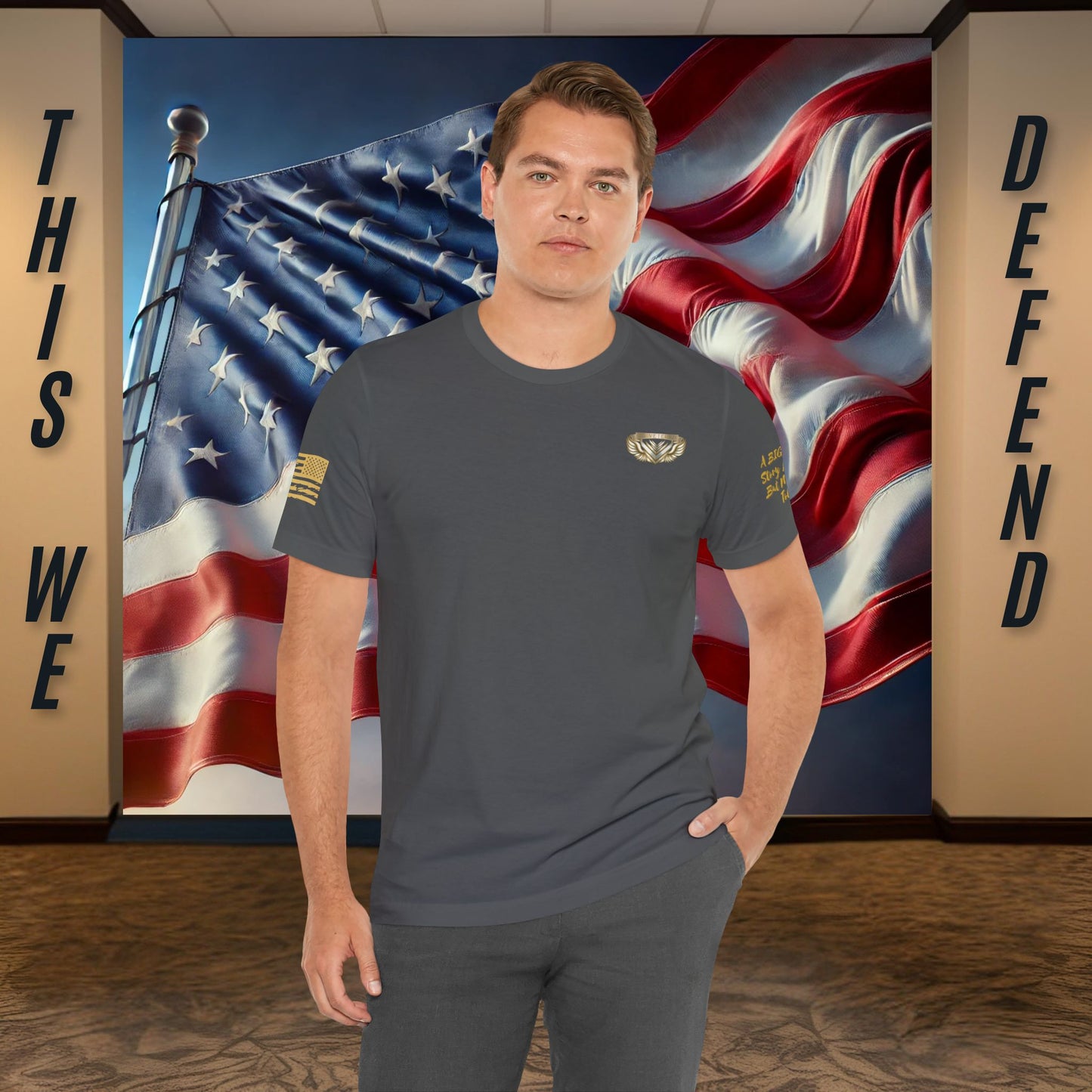 Essence Asphalt Veteran Tee – Minimalist Tribute Shirt