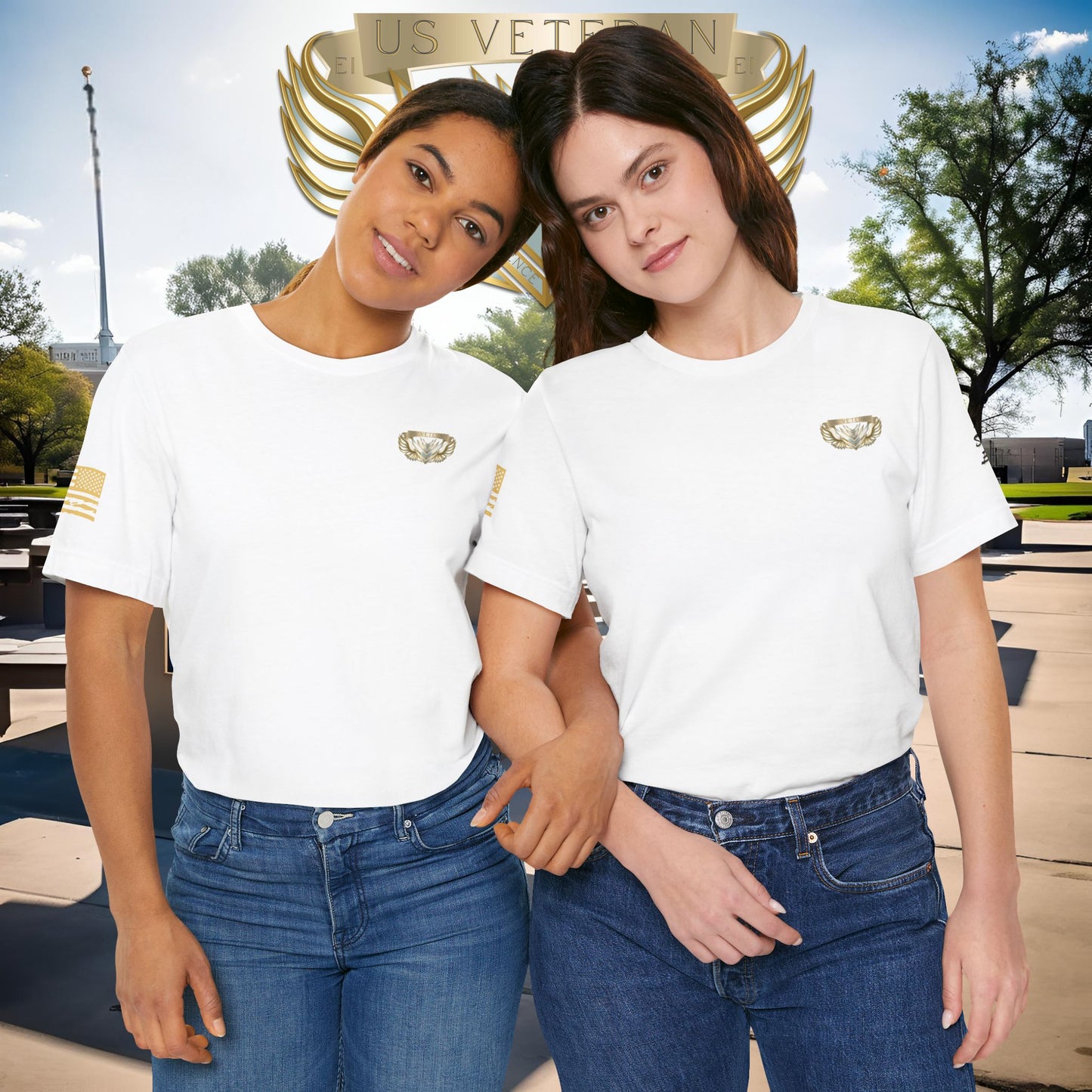 Essence White Veteran Tee – Clean Tribute T-Shirt