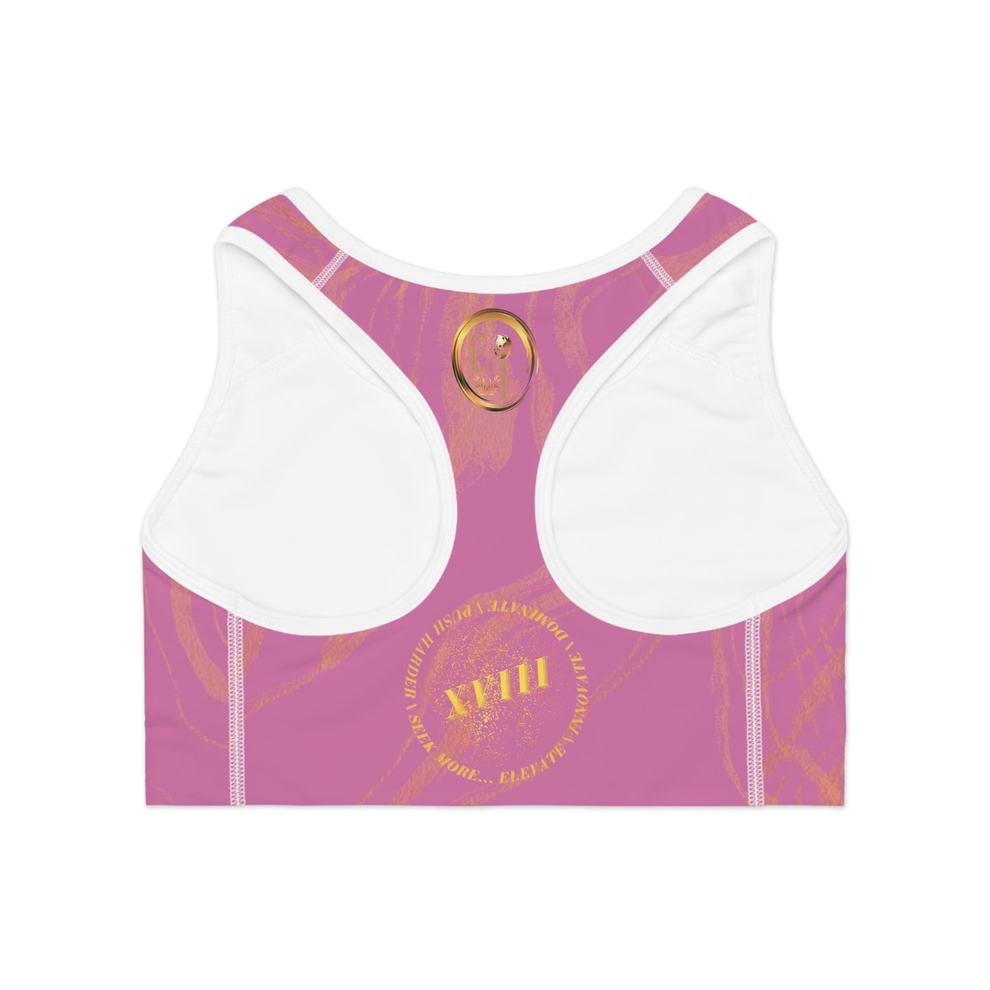 Seek More SBS XVII | EI Sports Bra Stripped | Light Pink