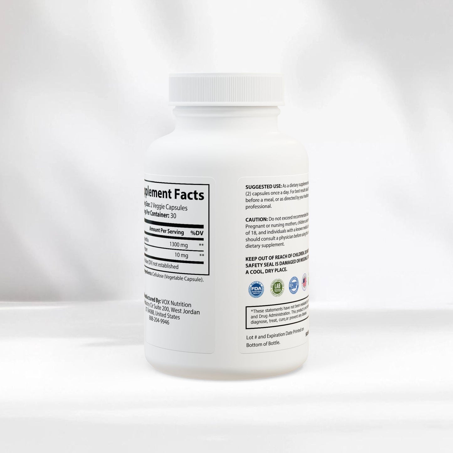 EI Ashwagandha Supplement | Stress Relief & Performance Support | 60 Capsules