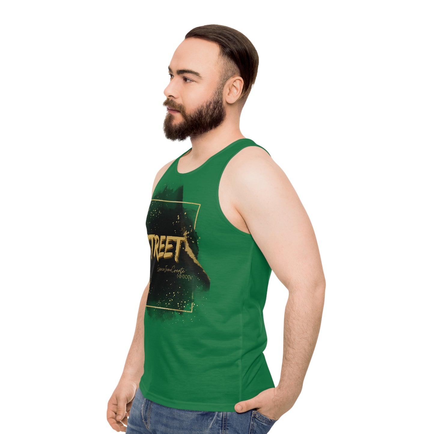 Street Wear Tank XII | EssenceInnoCreate | Dark Green