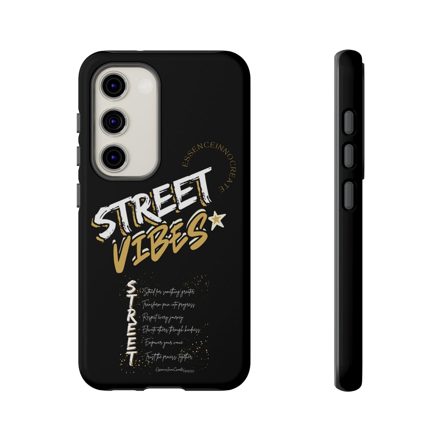 EssenceInnoCreate® Street Vibes Black Phone Case