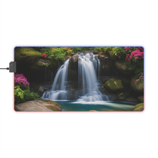 Tranquil Falls | LED Gaming Mouse Pad | 4 Sizes