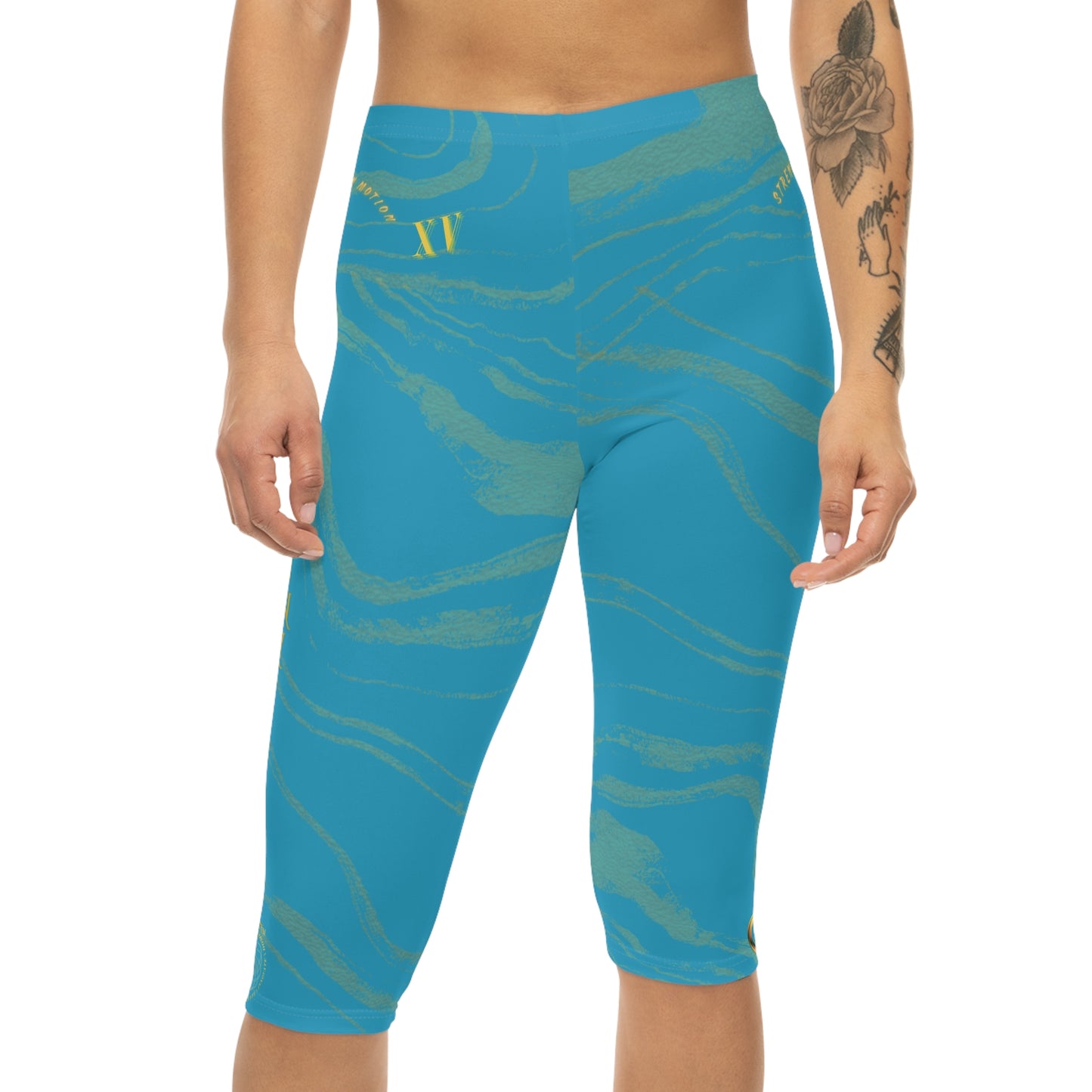 Seek More CLS XV | Capri Leggings | EI Sports | Turquoise