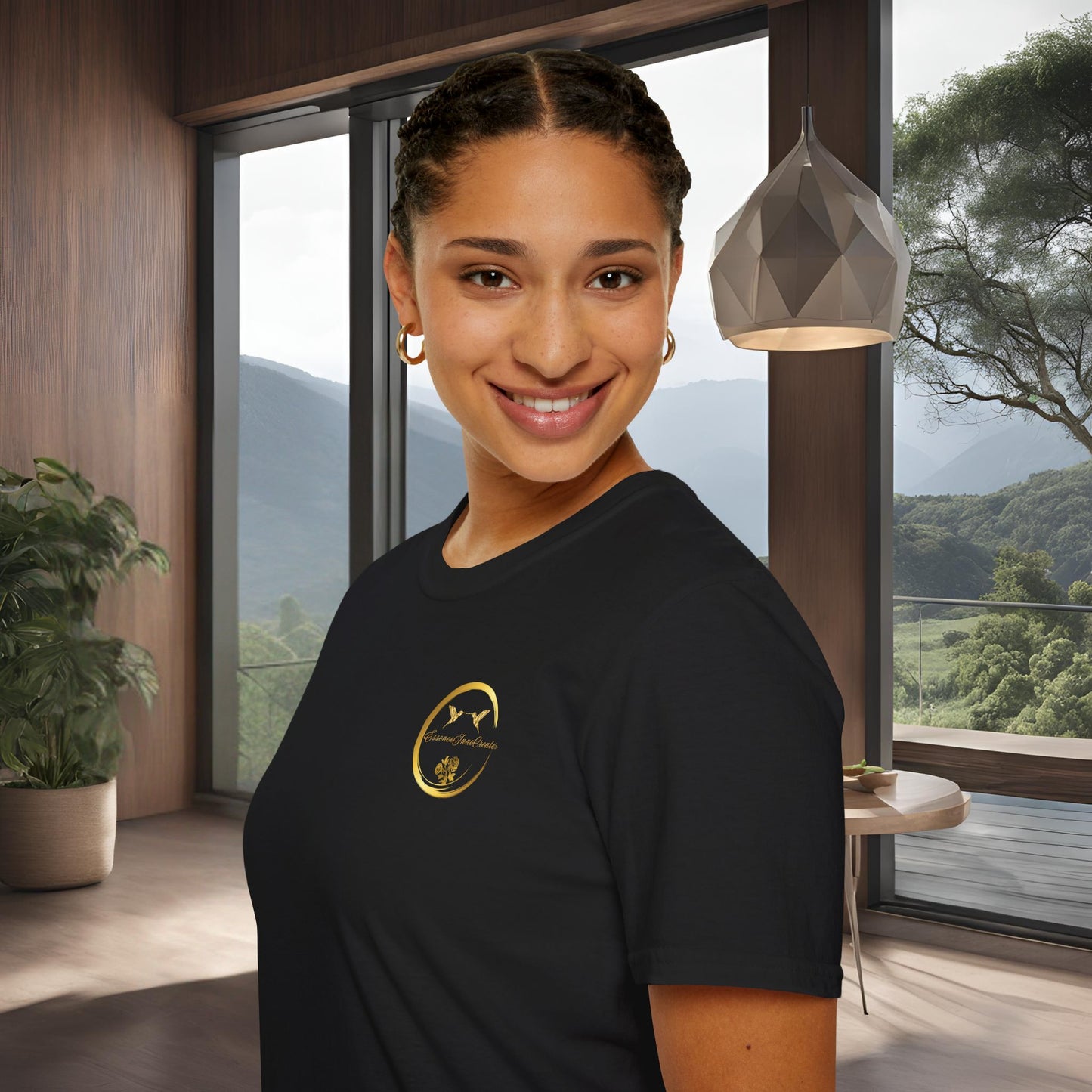 Black Softstyle Tee | EssenceInnoCreate | Unisex Streetwear