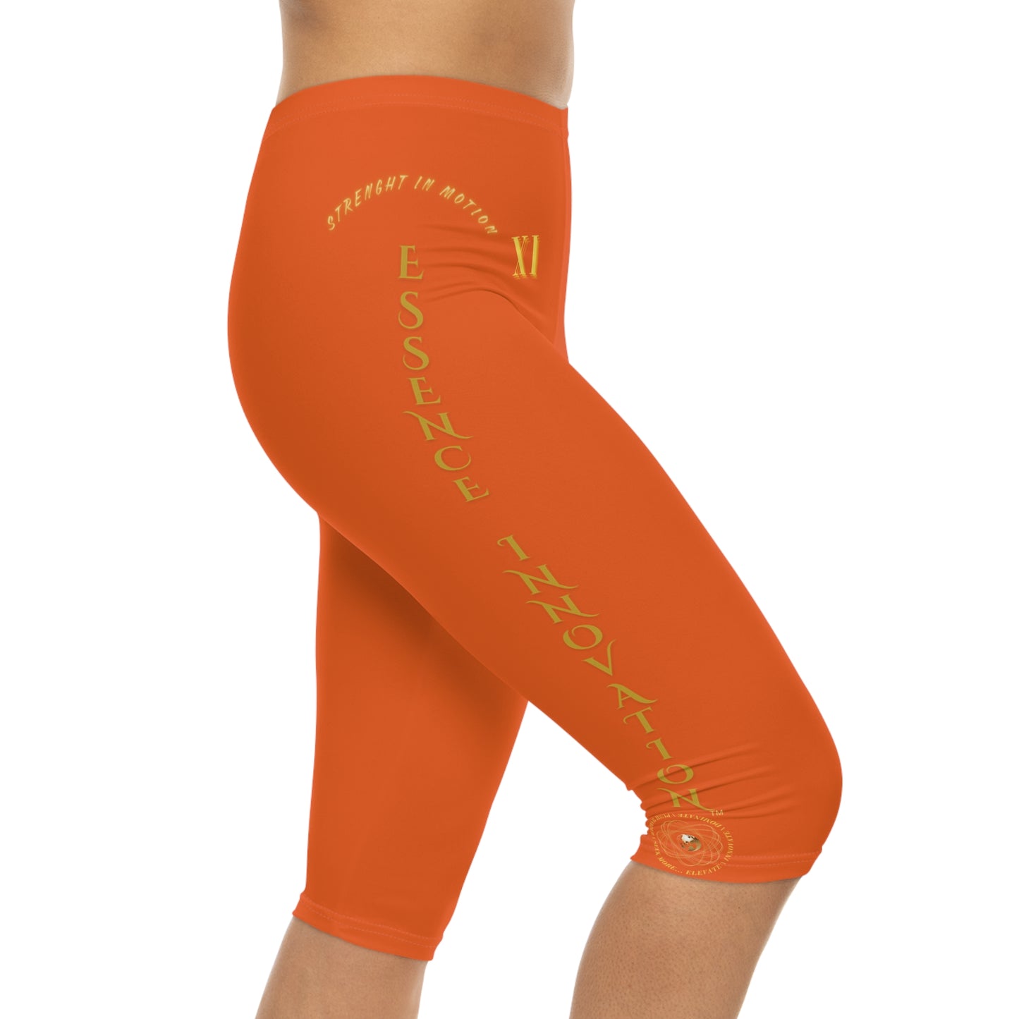 Seek More CL XI | Capri Leggings | EI Sports | Orange