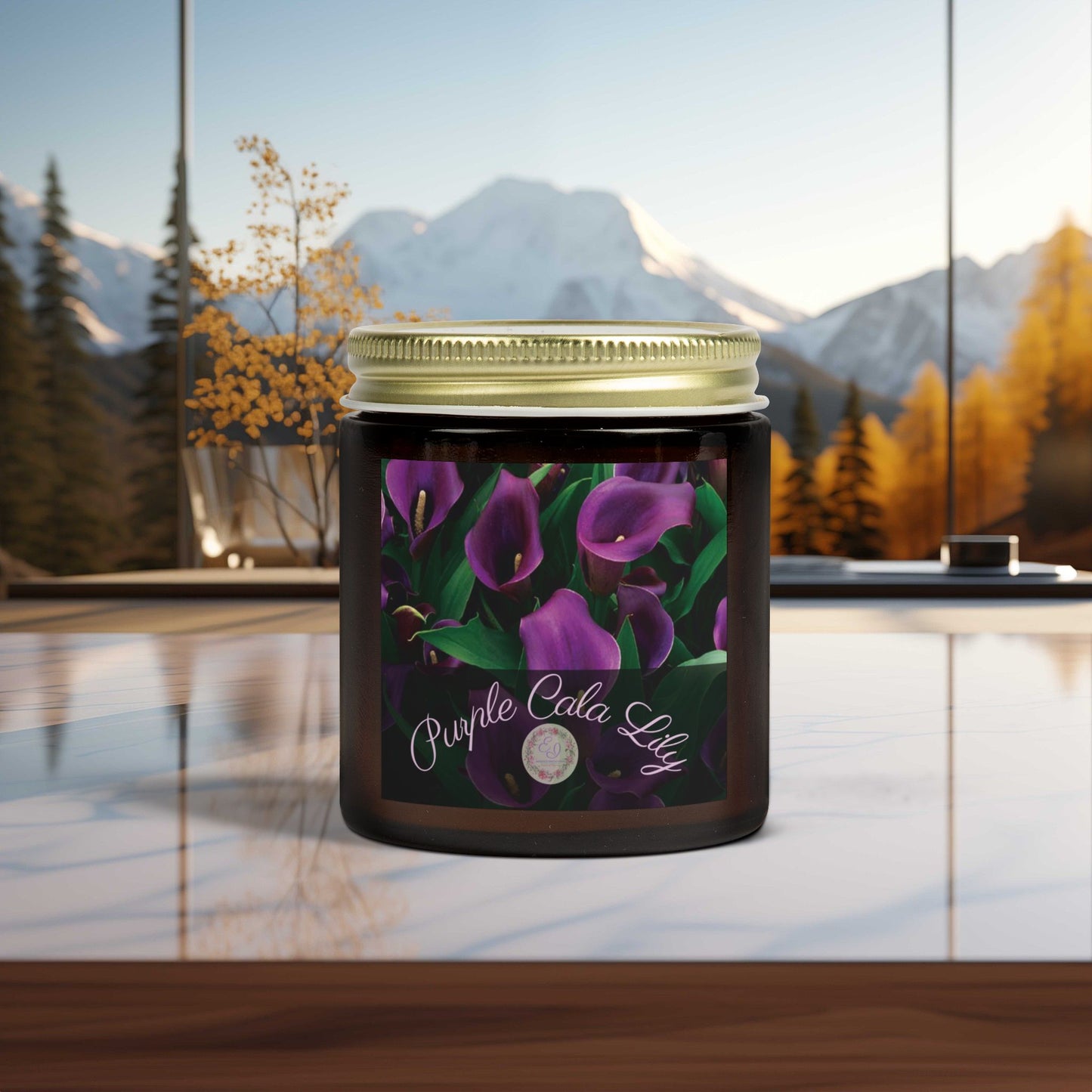 Fragrant Flower | Velour Candle | Purple Calla Lily | 4oz, 9oz