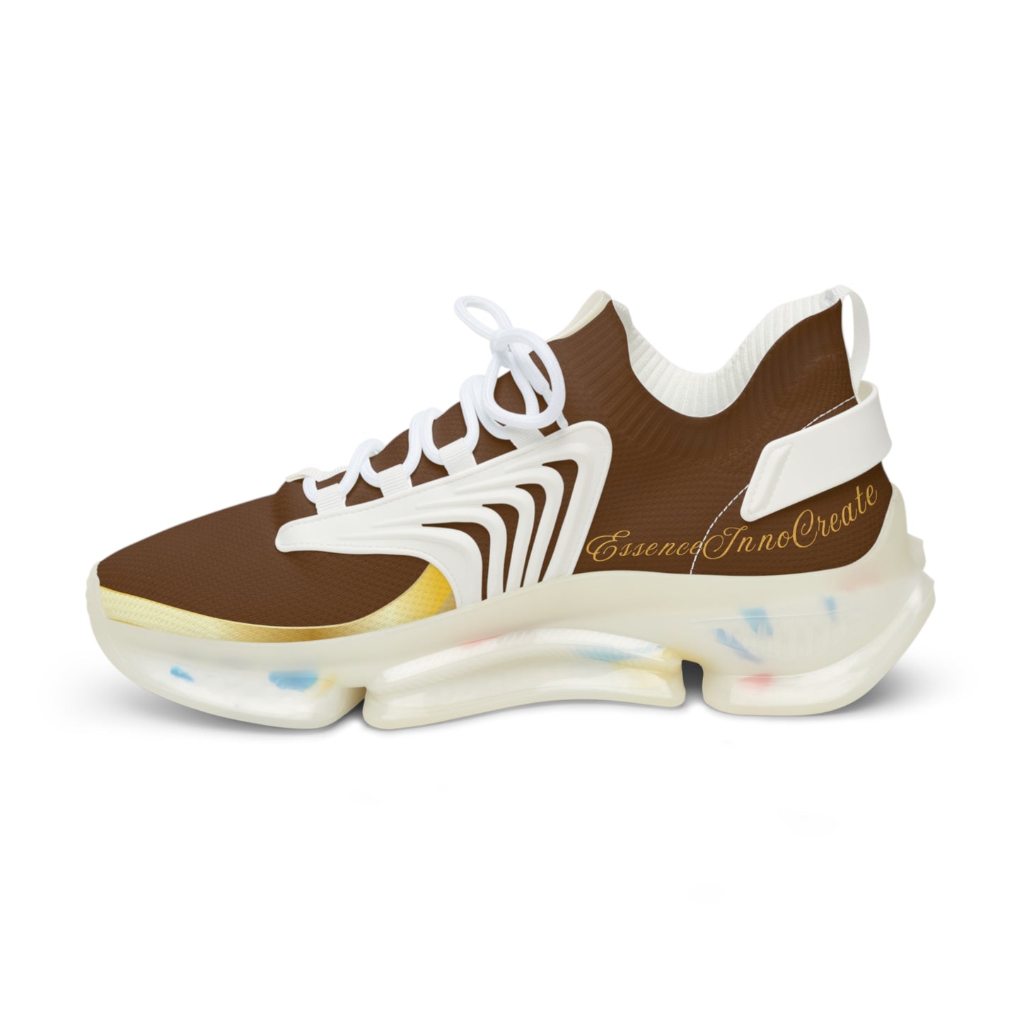 EssenceInnoCreate Brown | Men’s White Trim Mesh Sneakers