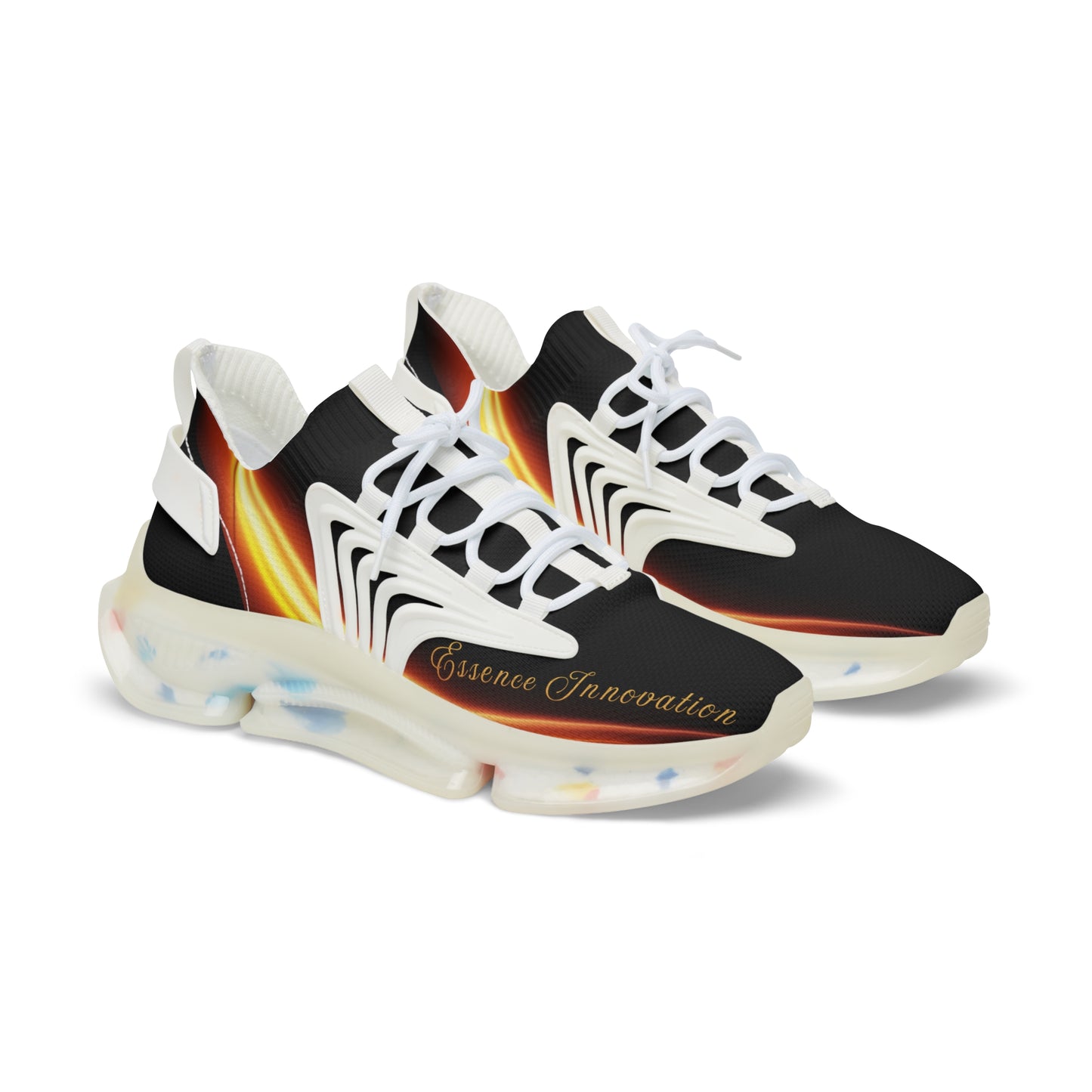 Black Trendsetter Flame | Men’s Performance Sneakers | White Sole