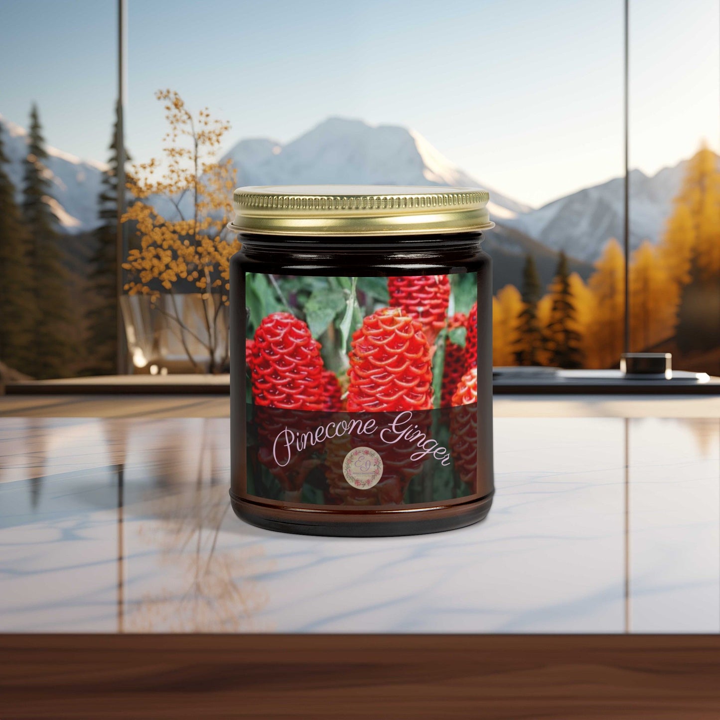 Fragrant Flower | Everwood Candle | Pinecone Ginger | 4oz, 9oz