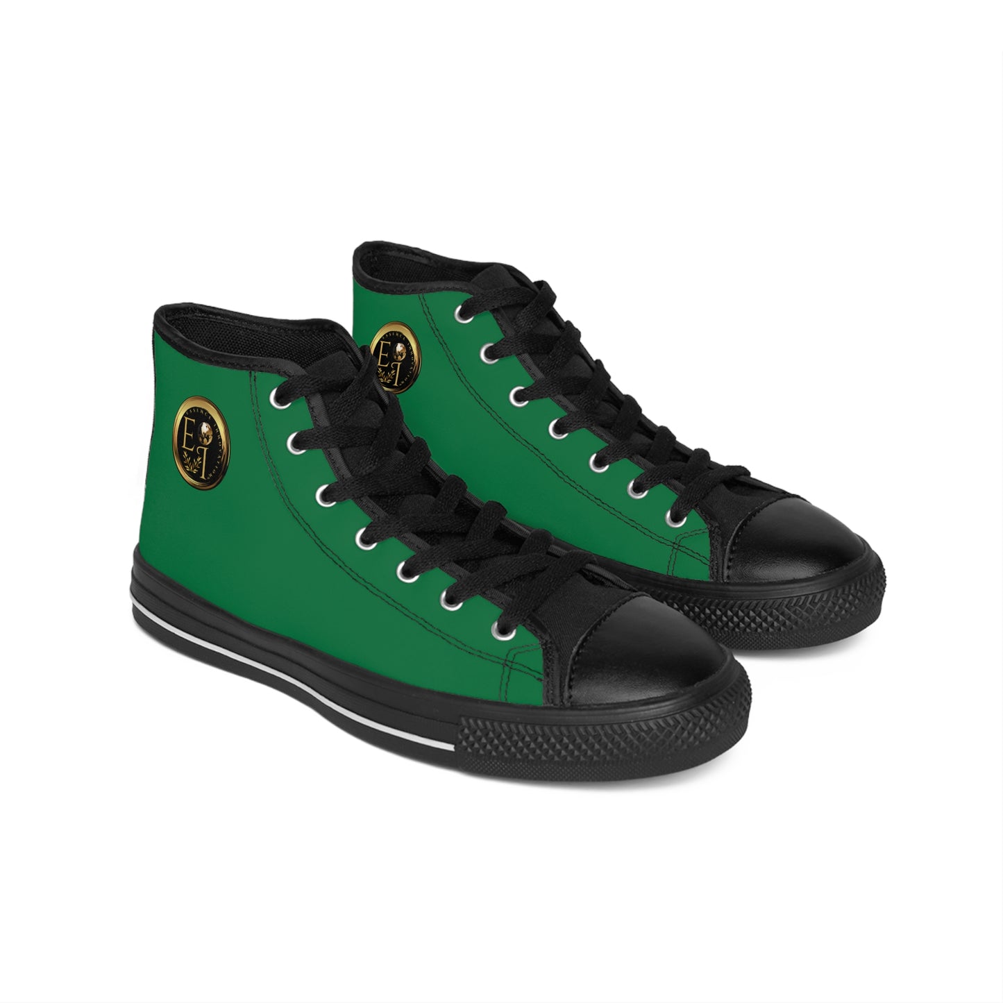 Essence Innovation Mens Streetwear | HighTop Sneakers | Green
