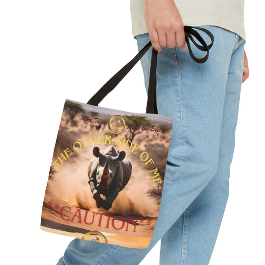 Bold Caution Tote Bag, Wild Animal Lover Gift, Unique Fashion Accessory, Eco-Friendly Shopping Bag, Perfect for Wildlife Enthusiasts