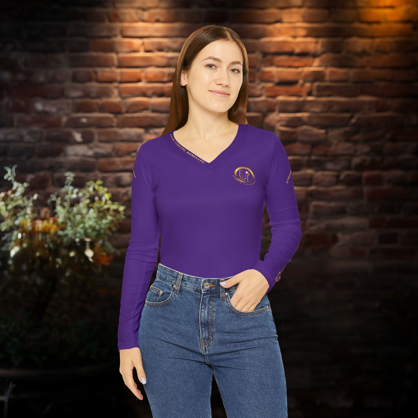 Seek More Performance XVI | EI Sports LS V-Neck | Purple