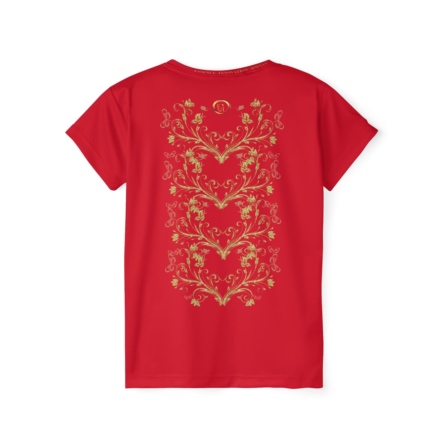 Butterfly Blossom Tee IX | EssenceInnoCreate | Dark Red