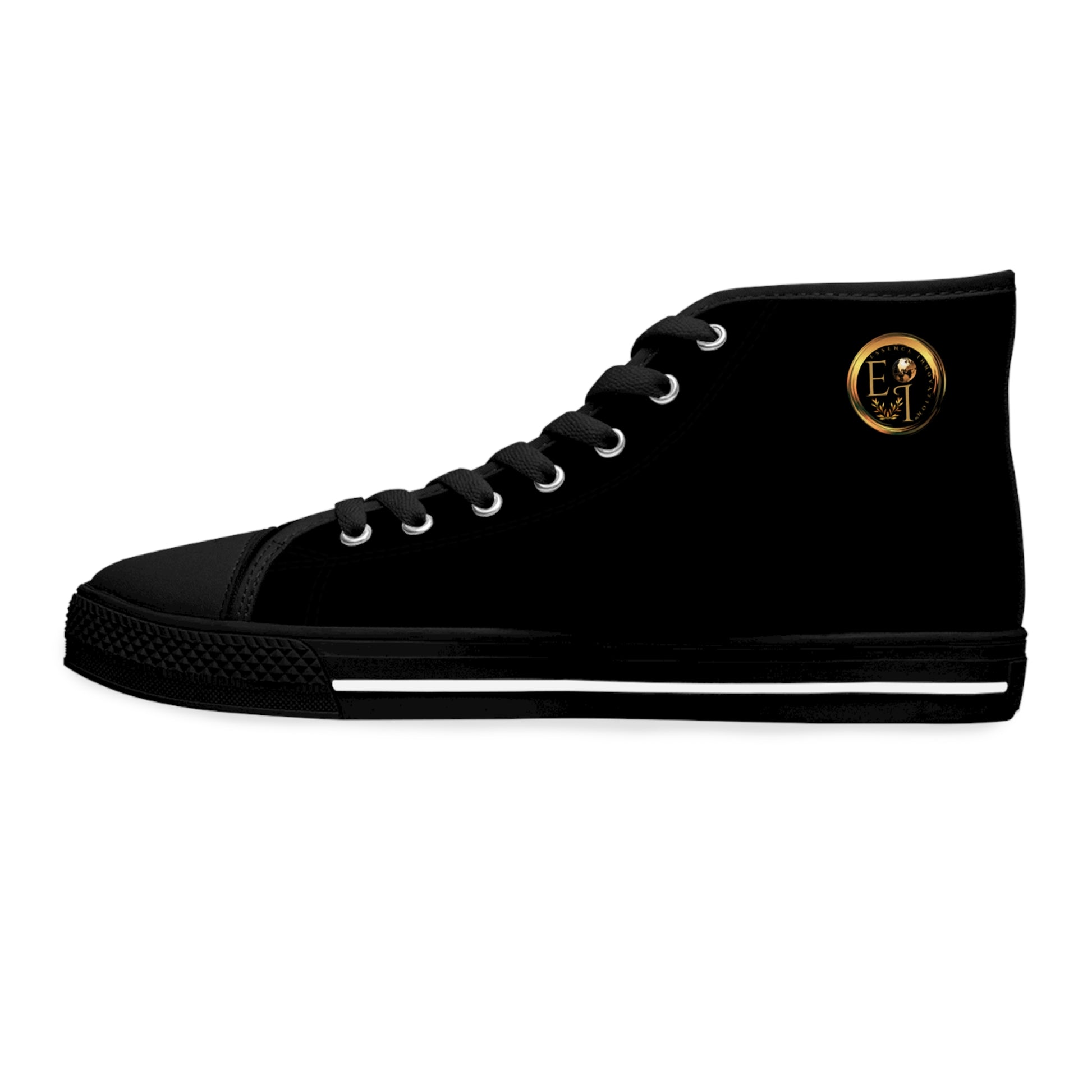 Black high-top 'Essence Innovation' sneaker on a white background