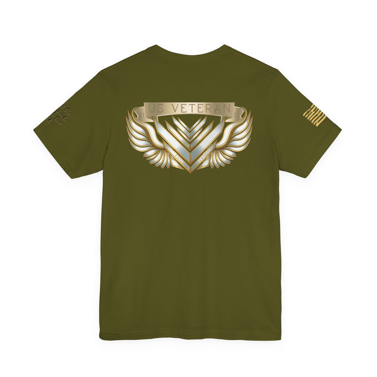 Essence Crest Veteran Tee | Honor, Strength, Quiet Legacy | 13 Colors
