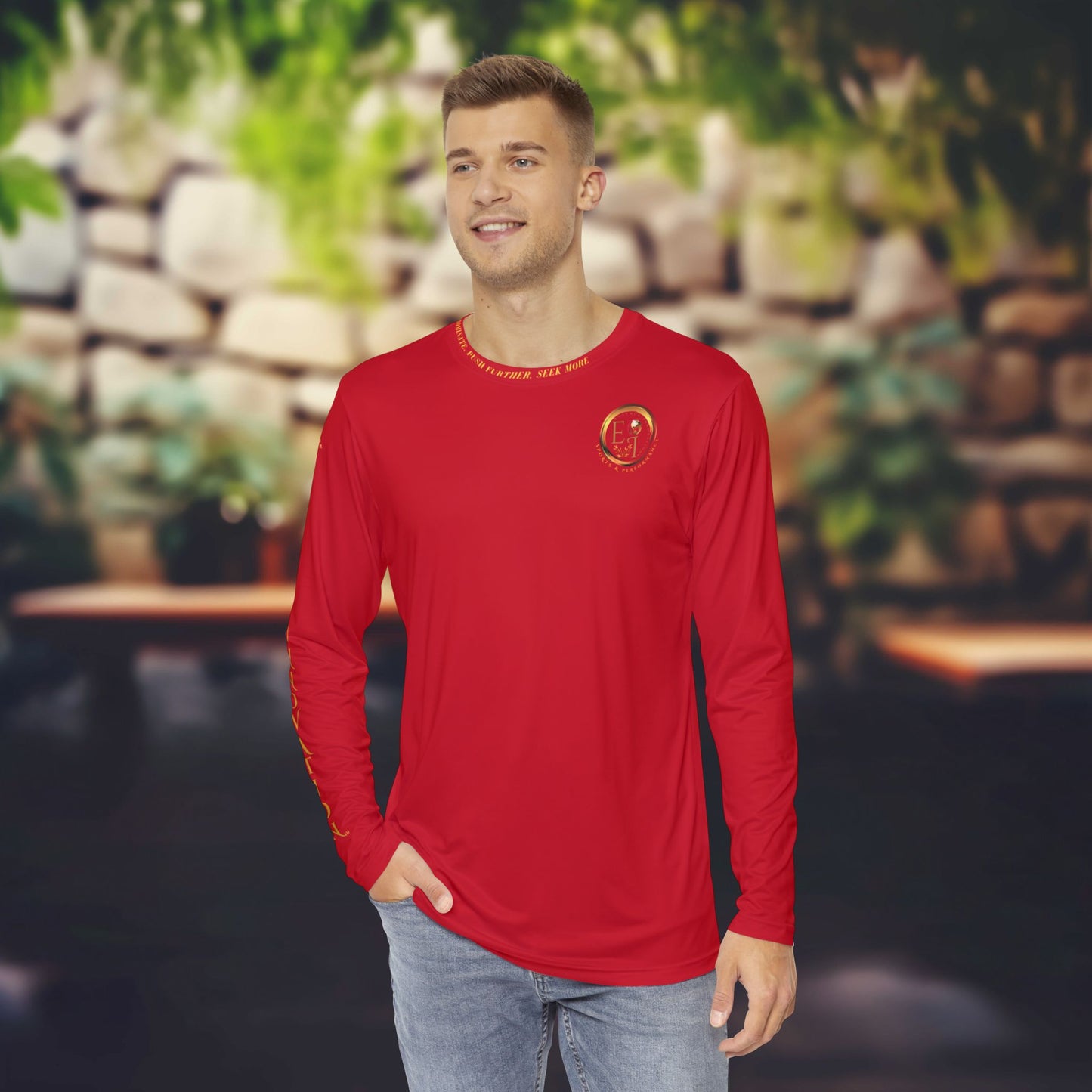 Seek More Performance X | EI Sports Long Sleeve | Dark Red