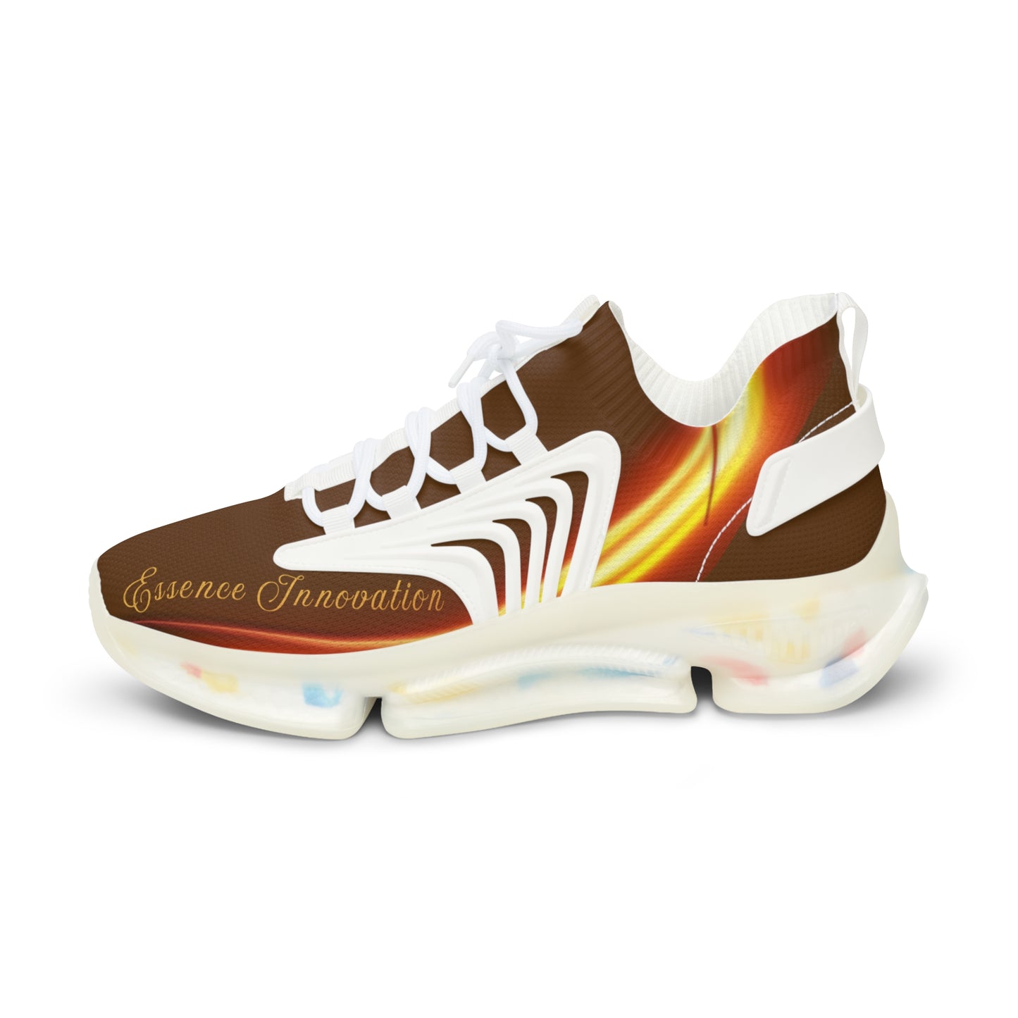 Brown Trendsetter Flame | Men’s Performance Sneakers | White Sole