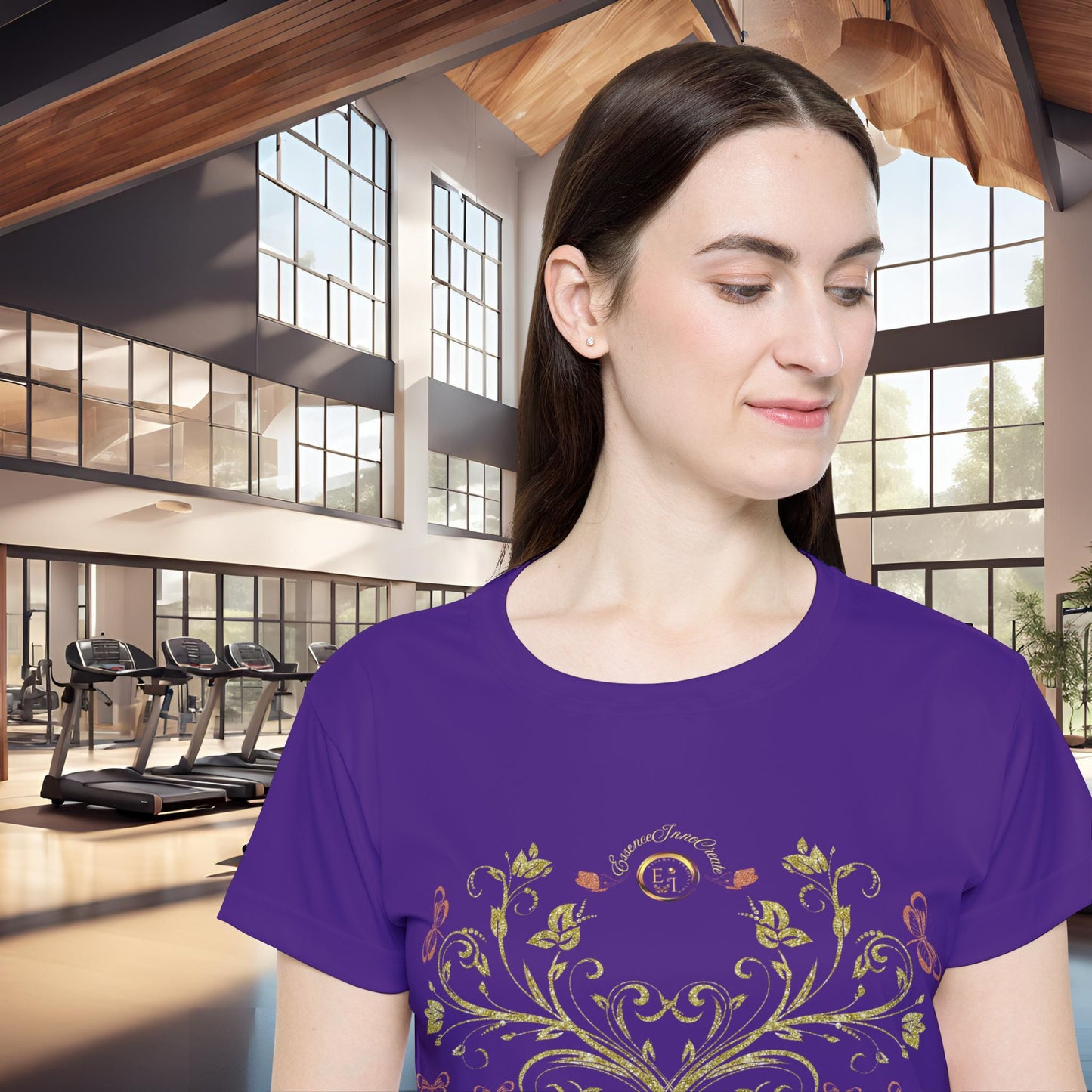 Butterfly Blossom Tee XVI | EssenceInnoCreate | Purple