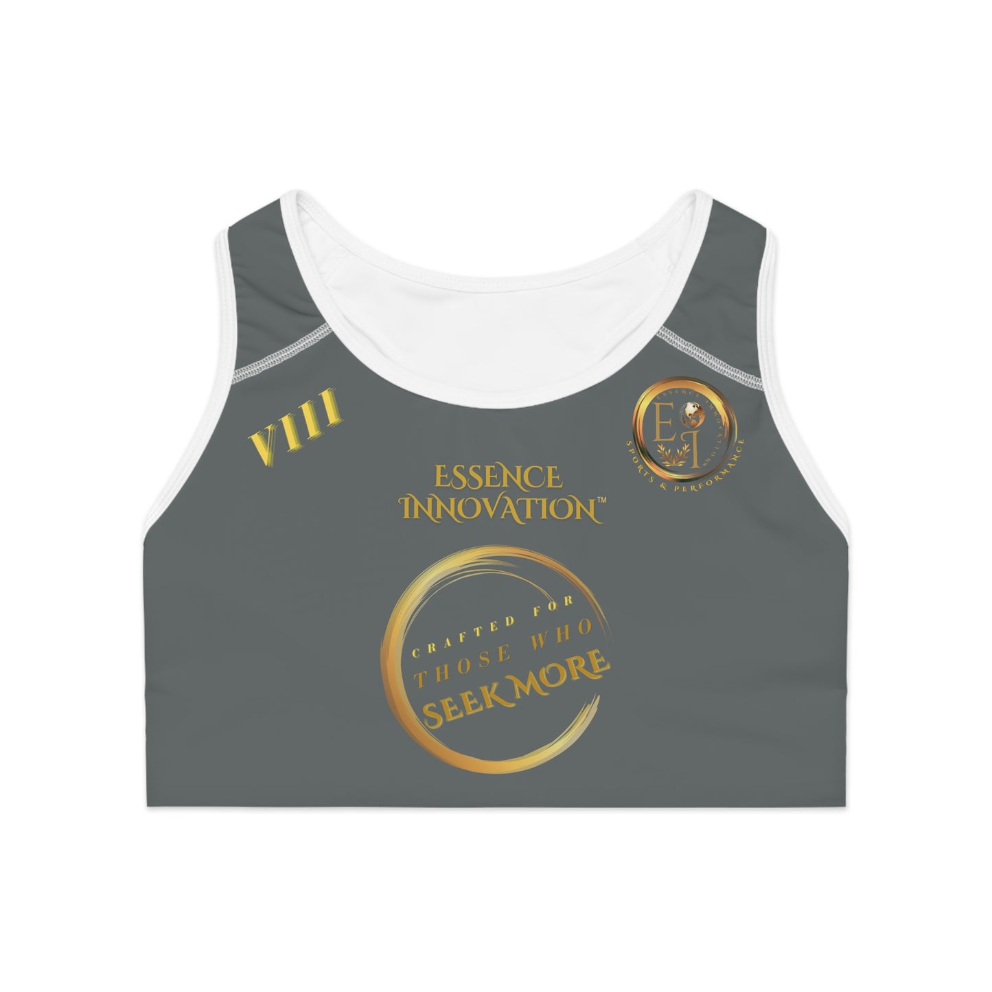 Seek More SB VIII | EI Sports Bra | Dark Grey