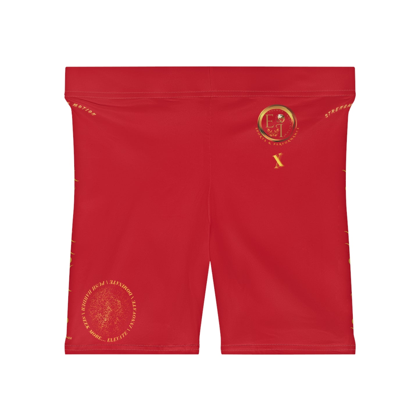 Seek More BS X | EI Sports Biker Shorts | Dark Red