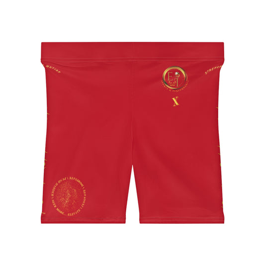 Seek More BS X | EI Sports Biker Shorts | Dark Red