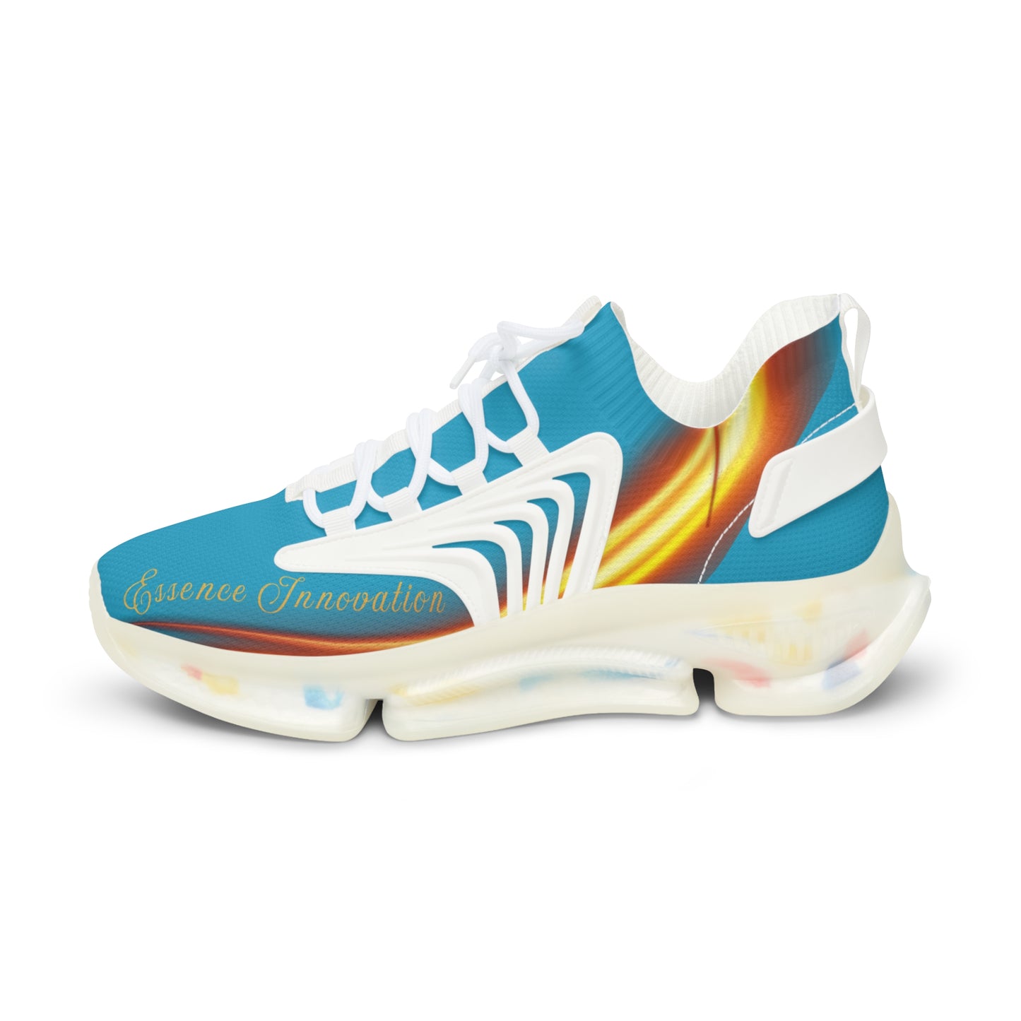 Turquoise Trendsetter Flame | Men’s Performance Sneakers | White Sole
