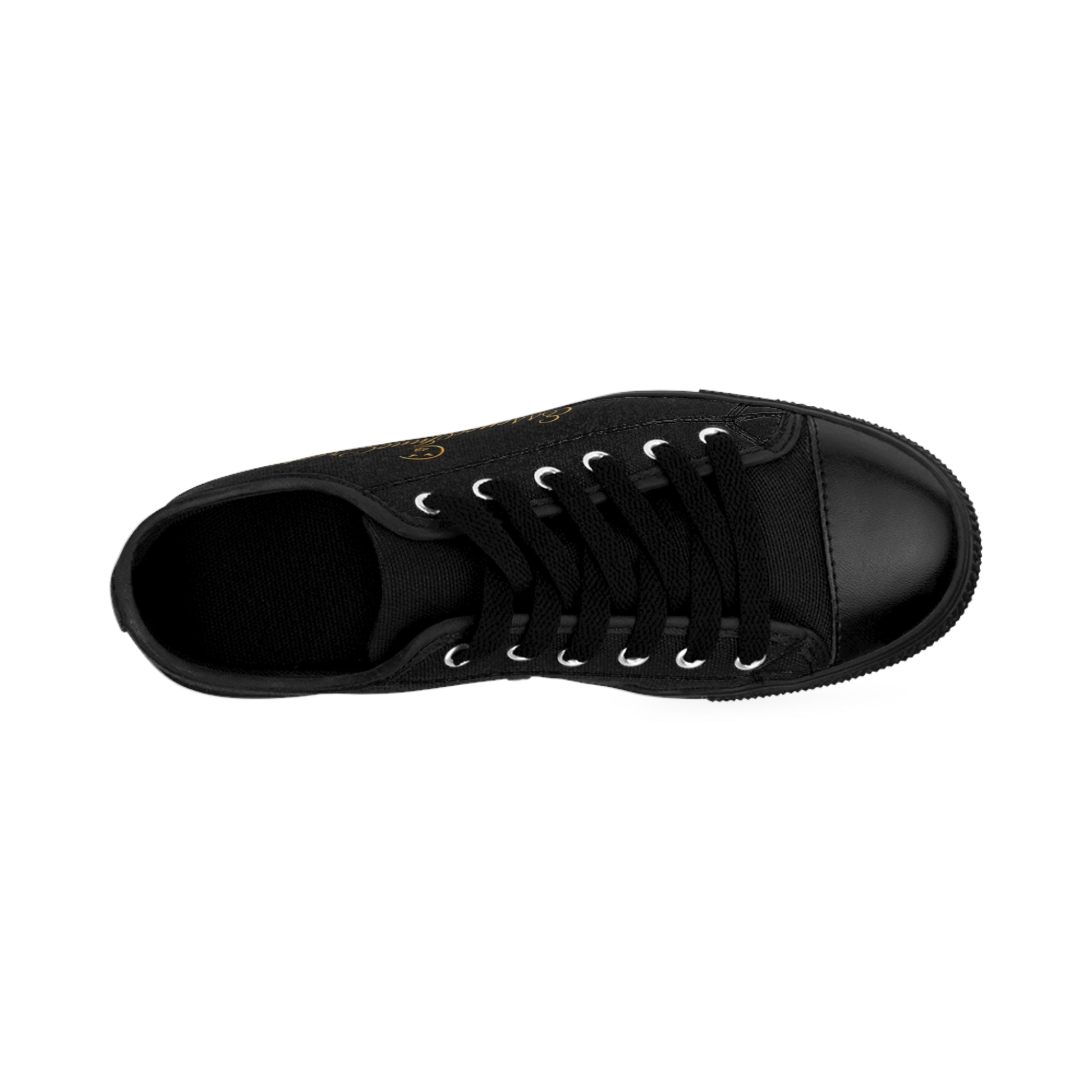 Black 'EssenceInnoCreate' sneaker on a white background