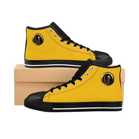 Essence Innovation Mens Streetwear | HighTop Sneakers | Yellow