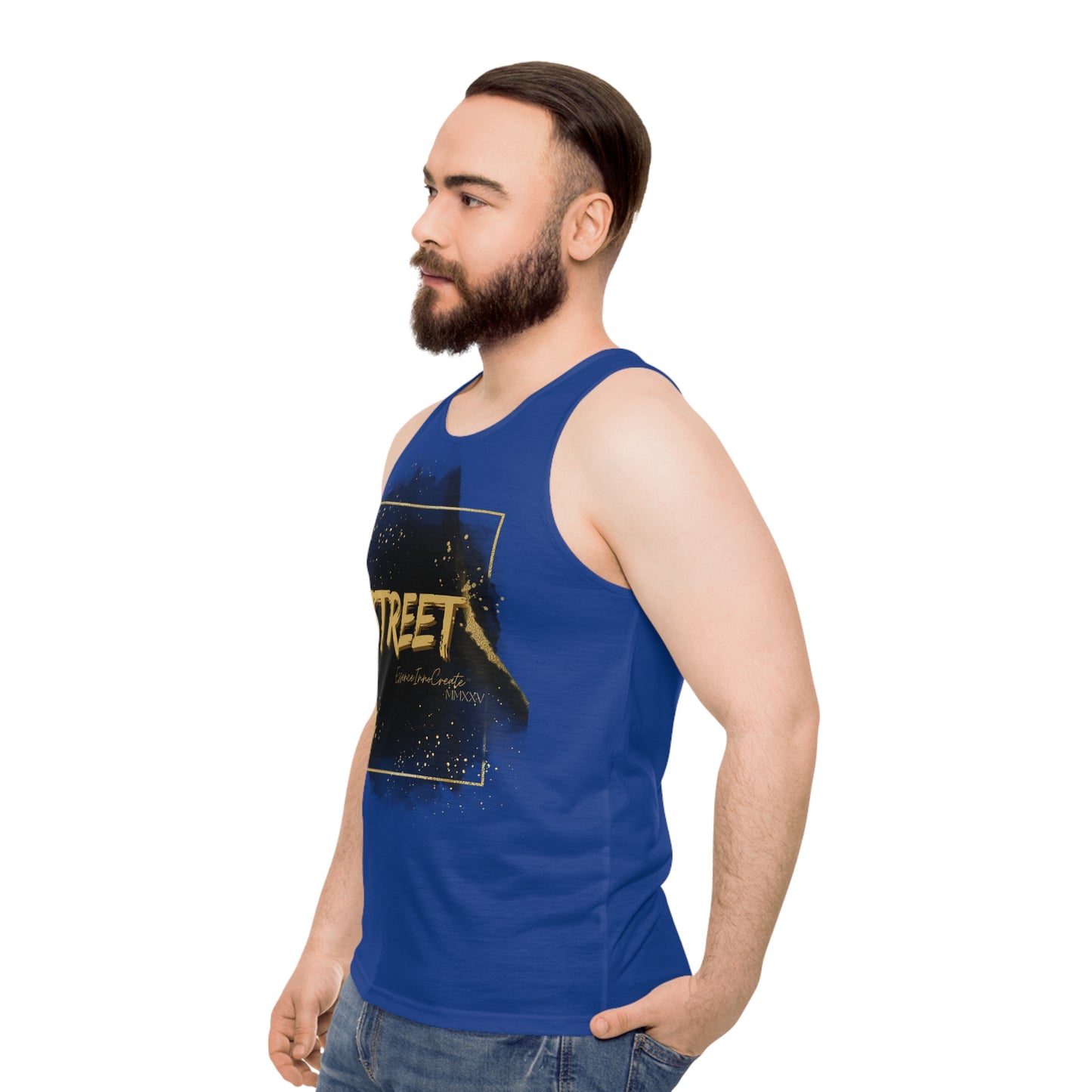 Street Wear Tank XIII | EssenceInnoCreate | Dark Blue
