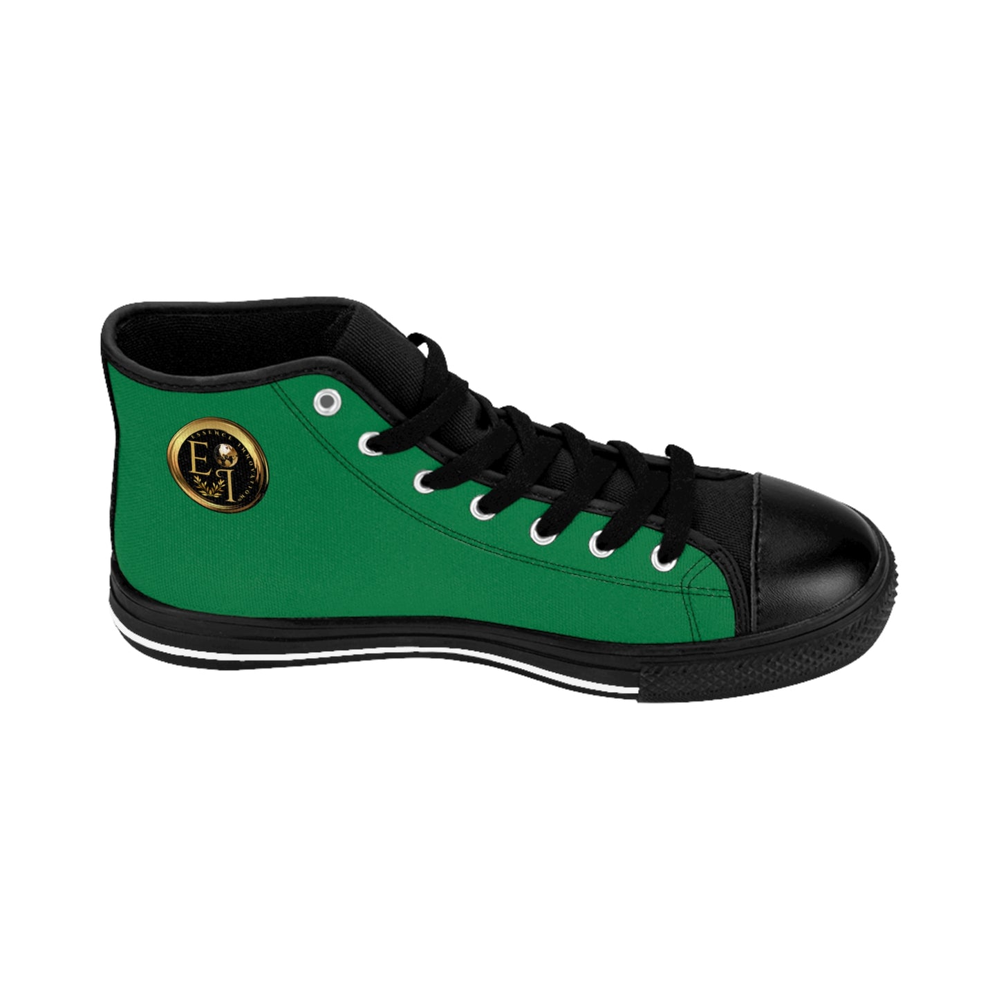 Mens Classic HighTops XII | Black Sole | Dark Green