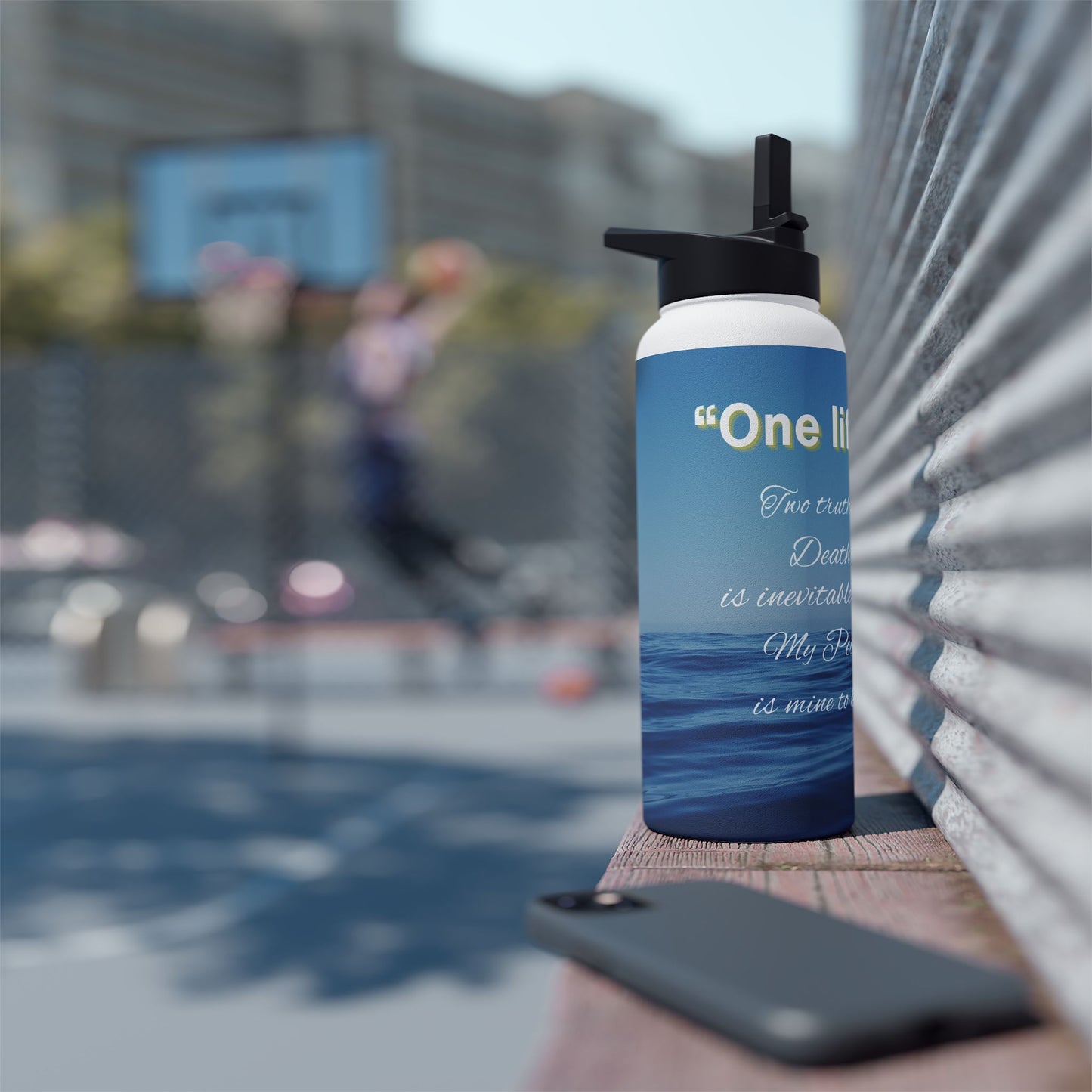 "One Life" Ocean Stainless Steel Water Bottle | 12oz · 18oz · 32oz