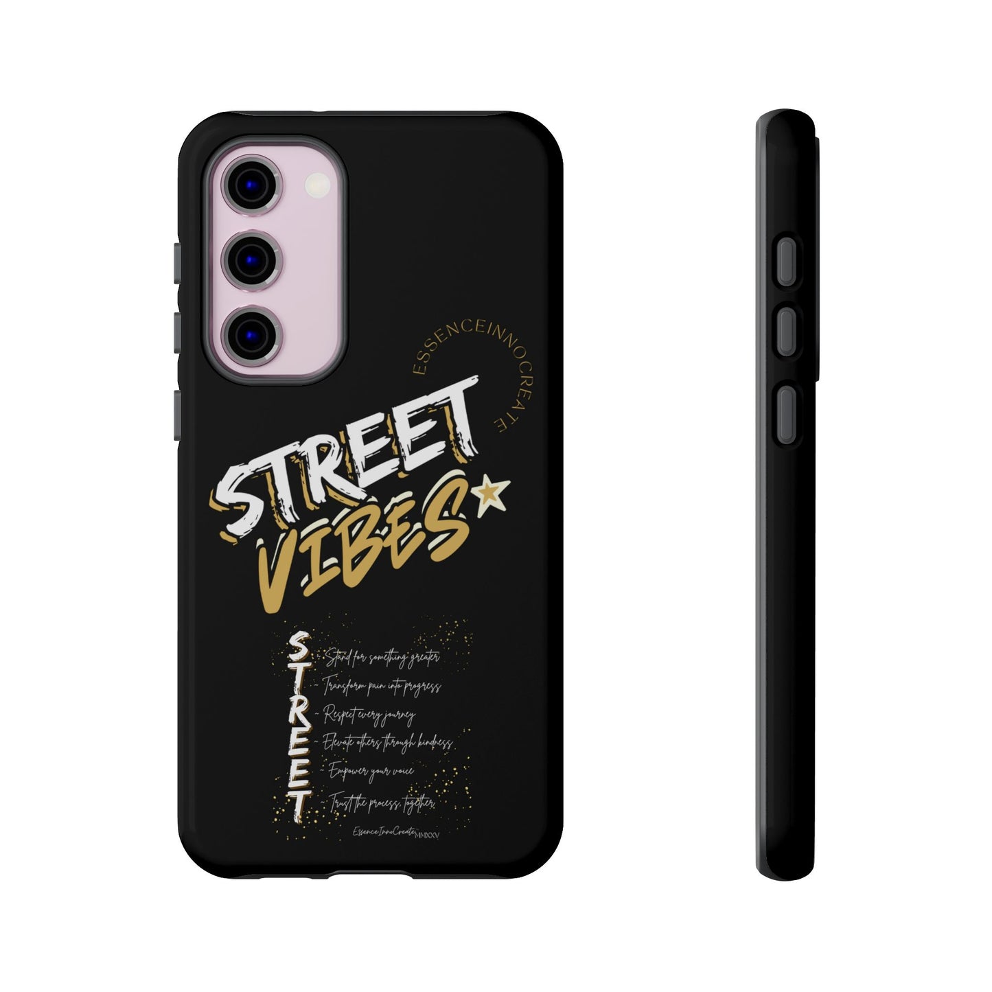 EssenceInnoCreate® Street Vibes Black Phone Case