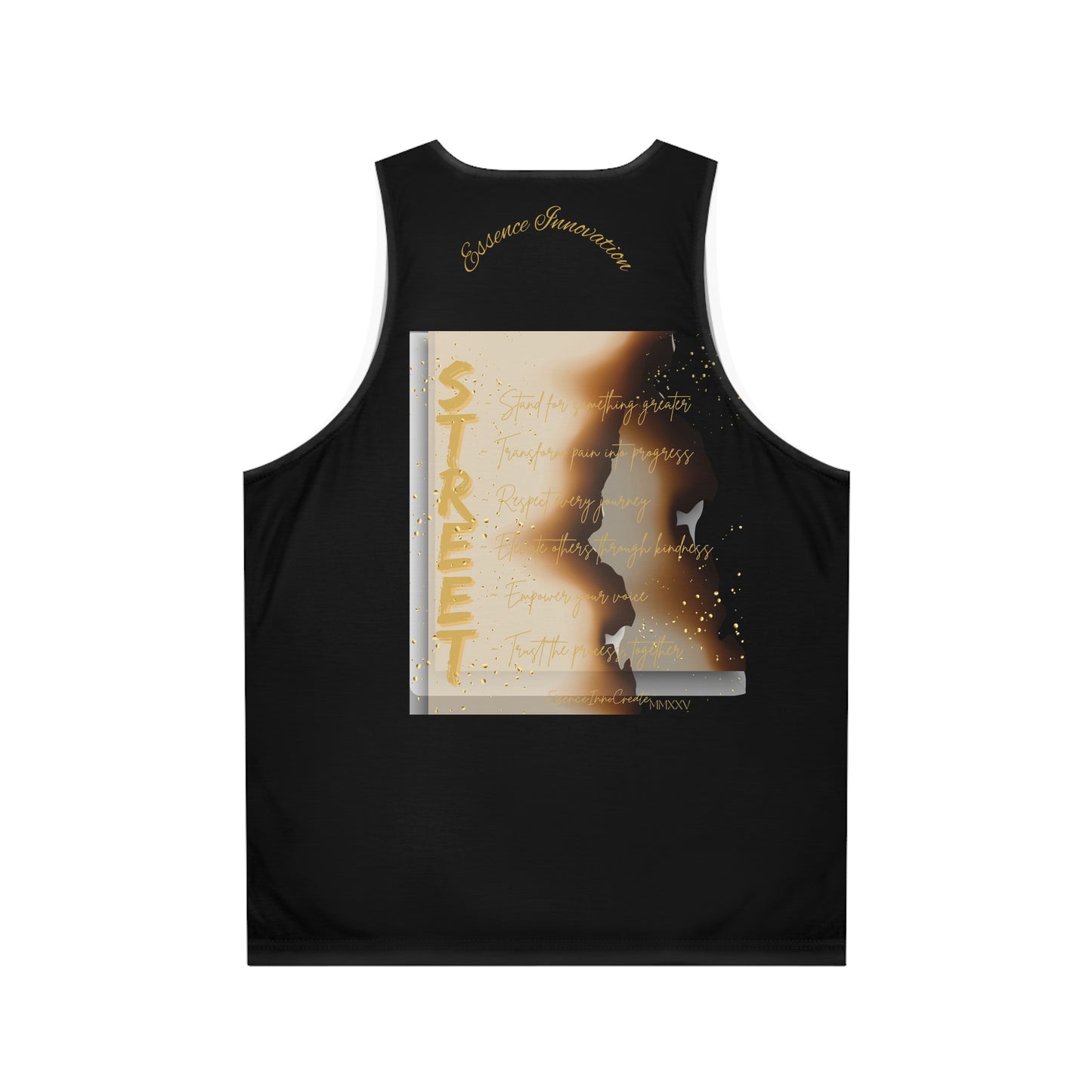 STREET Gold Graffiti VI | Unisex Tank Top | Black